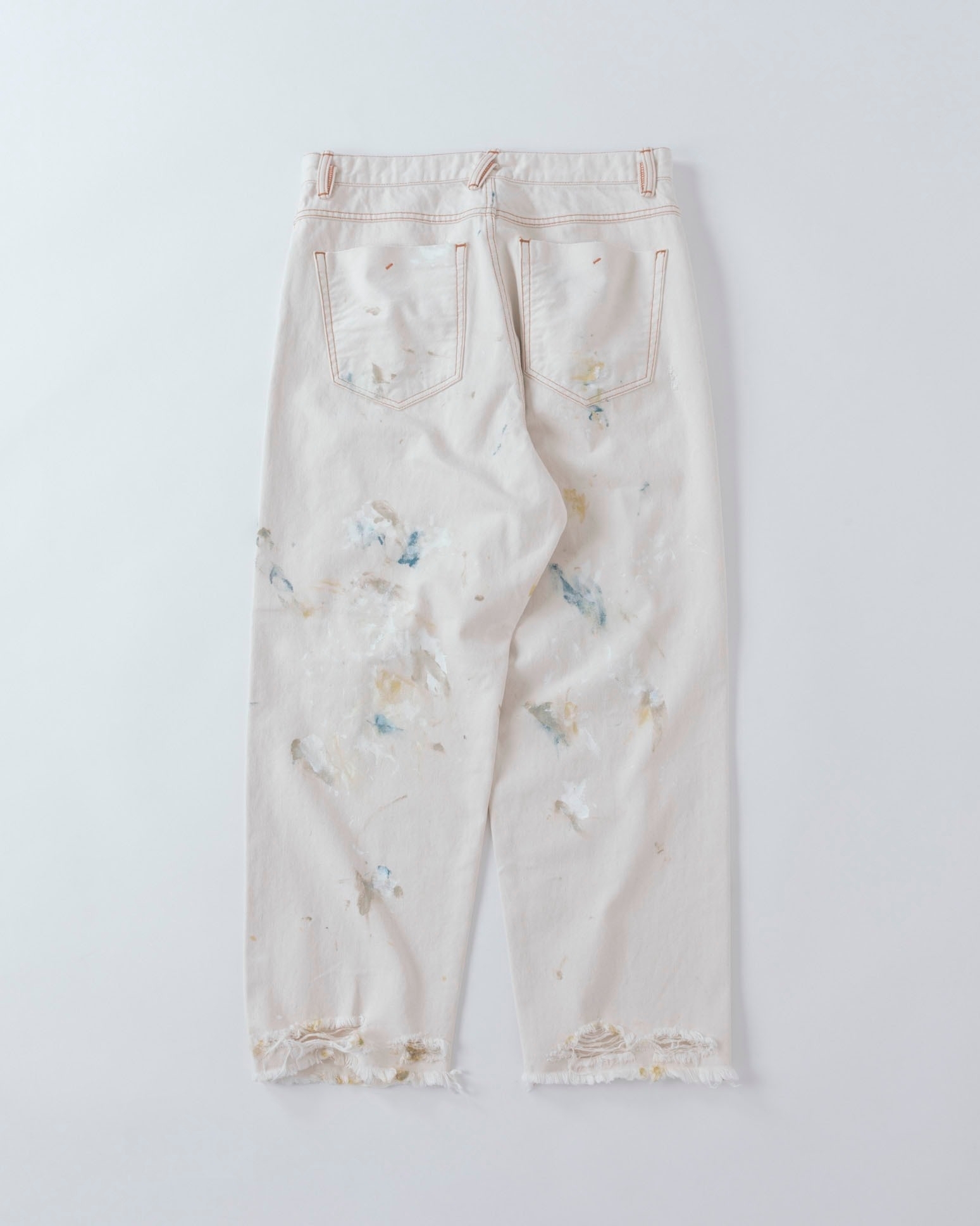 saby - KAMATA DENIM TROUSERS TYPE01 - Remake Paint Vint