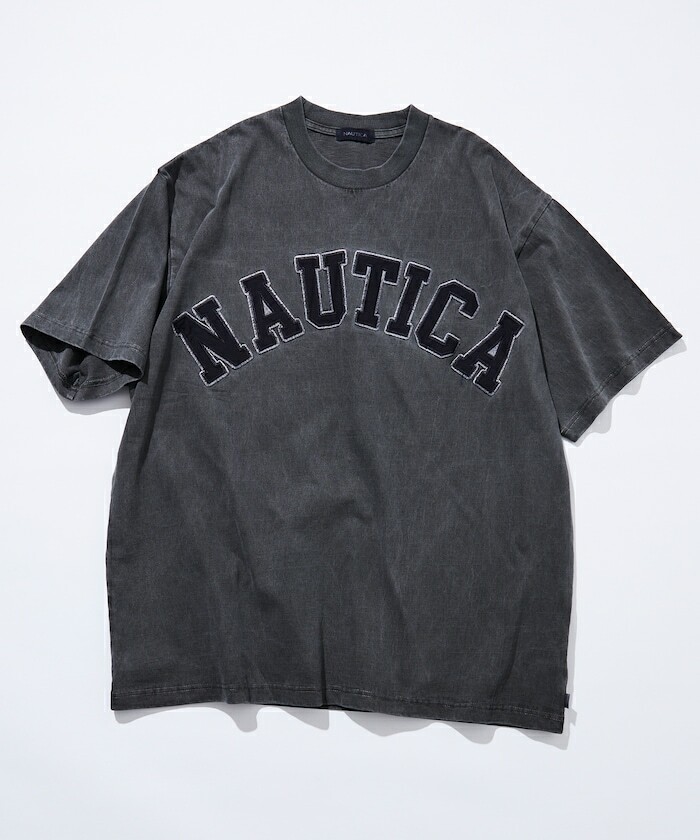 2026SS NAUTICA PIGMENT DYED ARCH LOGO 刺繡 字體 水洗 短T 寬鬆 現貨