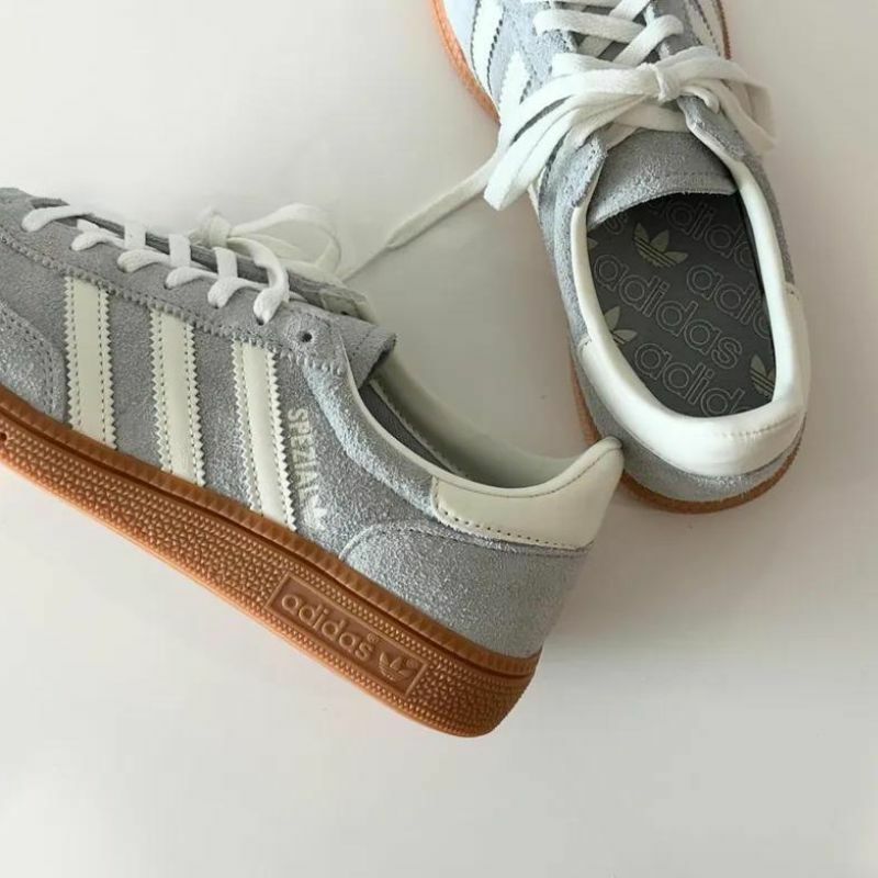 【代購】 Adidas Handball Spezial 灰白色 灰色 麂皮 焦糖底 復古 德訓鞋