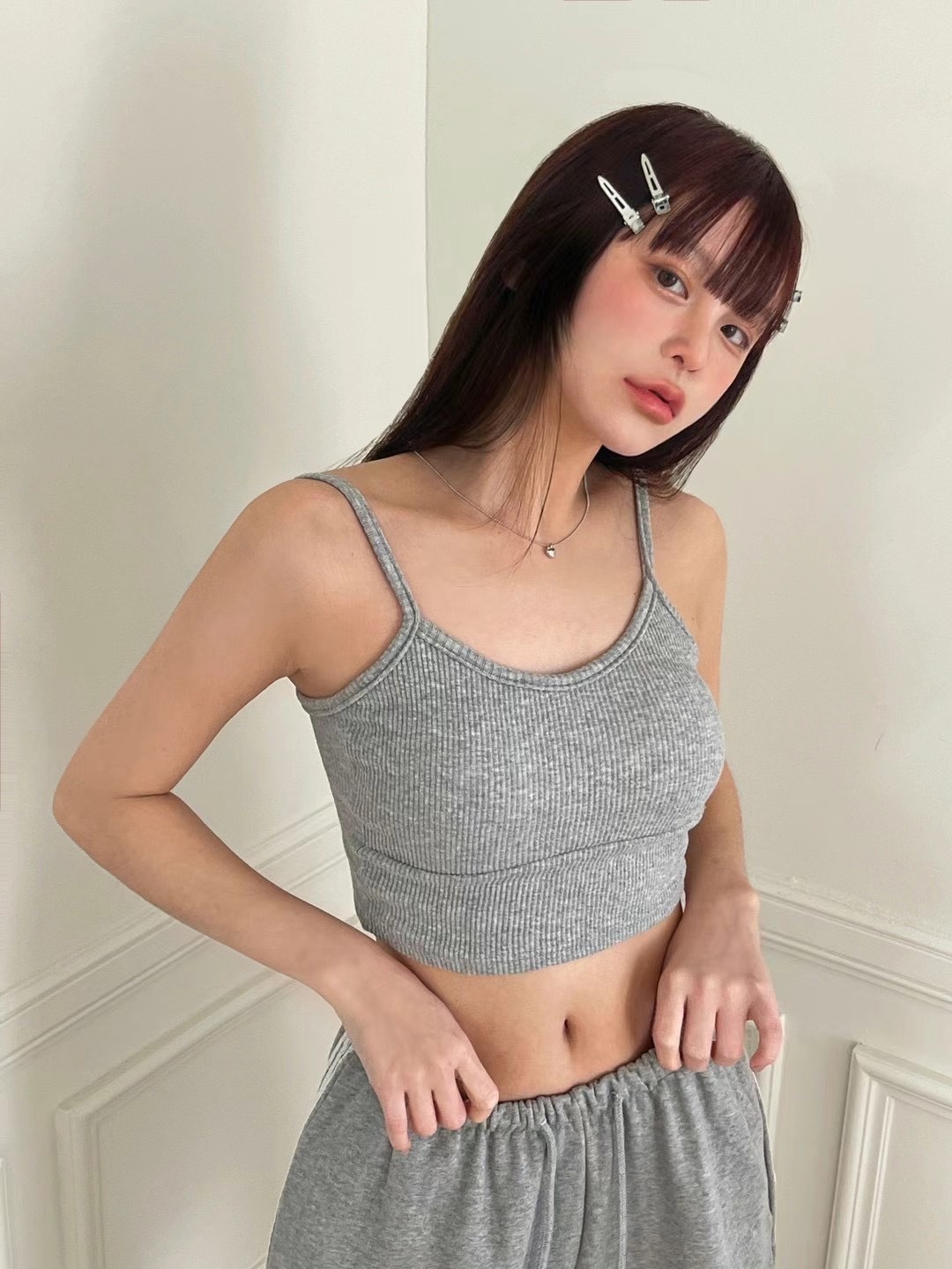 🇰🇷 螺紋坑條 Bra top