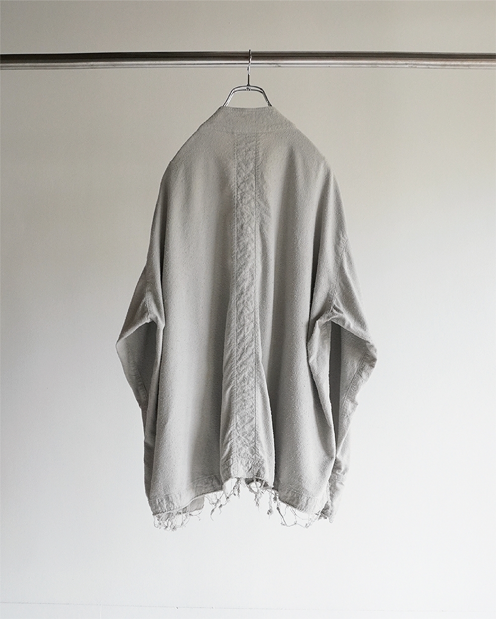 ジャケット・アウター ANCELLM SILK SUEDE COLLARLESS JACKET ANCELLM - SILK SUEDE COLLARLESS JACKET/BLACK | NapsNote