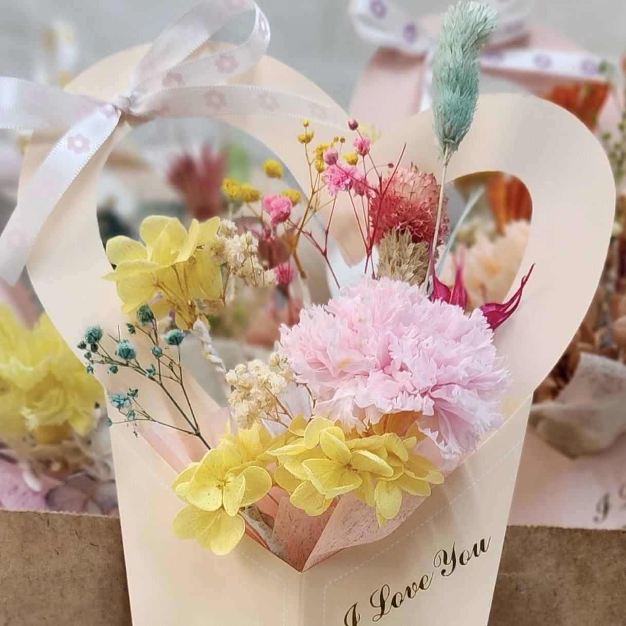 母親節心型紙套花 (MP04)