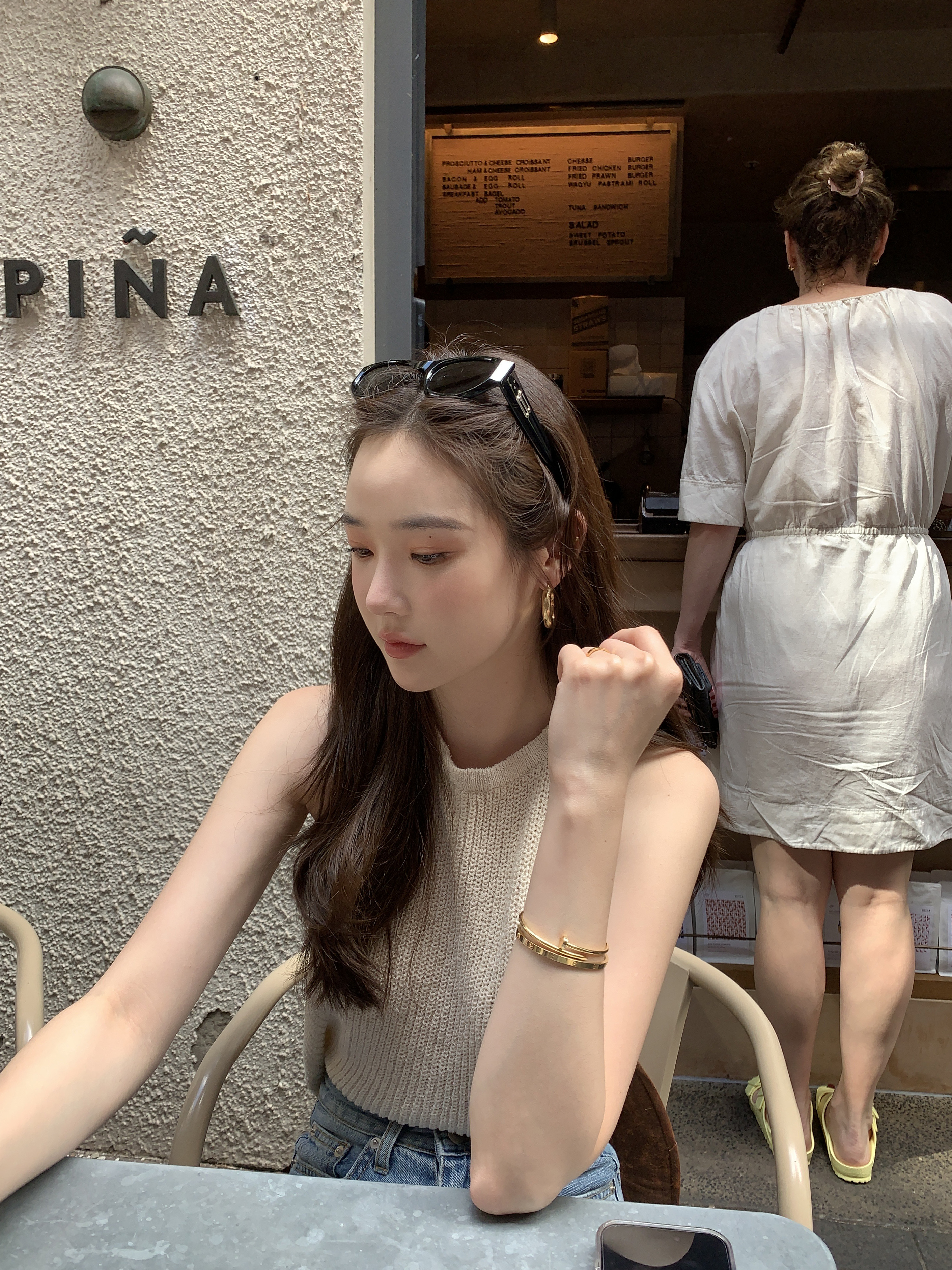 正韓性感繞脖綁帶大露背上衣