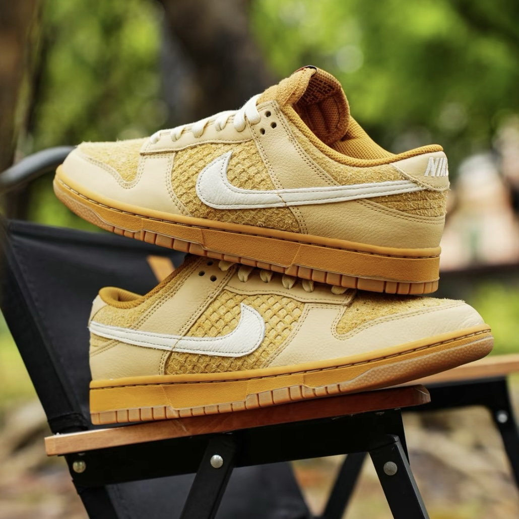 Nike Dunk Low Waffle 蜂蜜焦糖鬆餅 小麥棕色 麂皮 復古低筒休閒鞋
