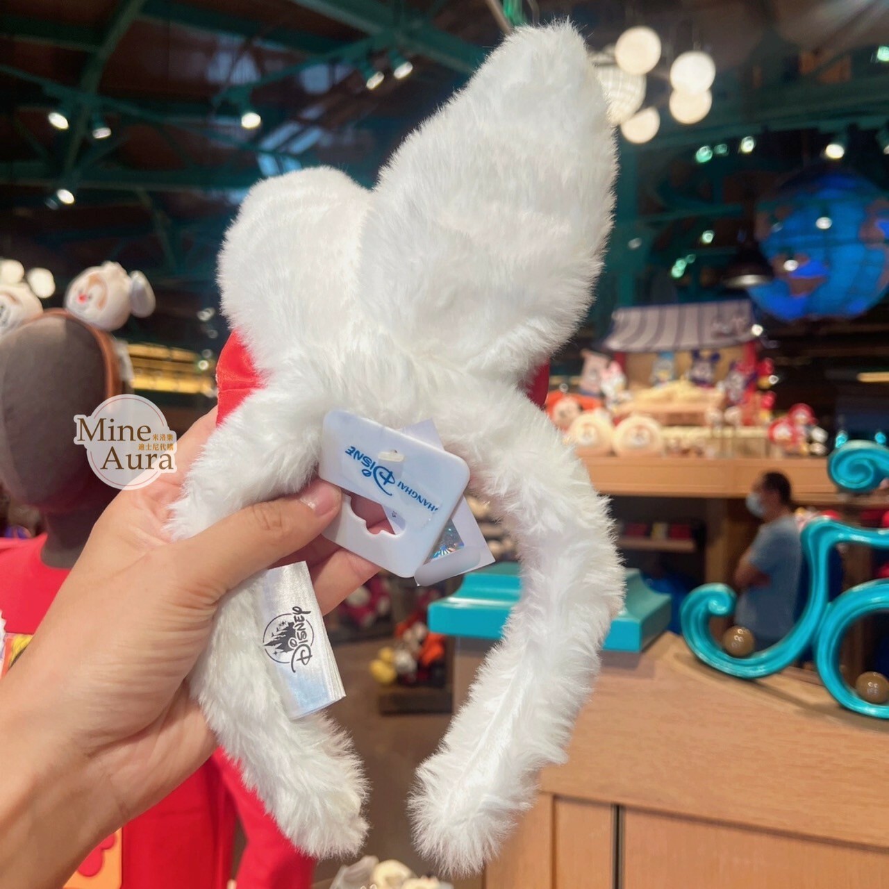 (限時特價) 時間兔 白兔 White Rabbit 立體耳朵 造型 髮圈 髮箍 愛麗絲夢遊仙境 Alice in Wonderland -上海迪士尼樂園