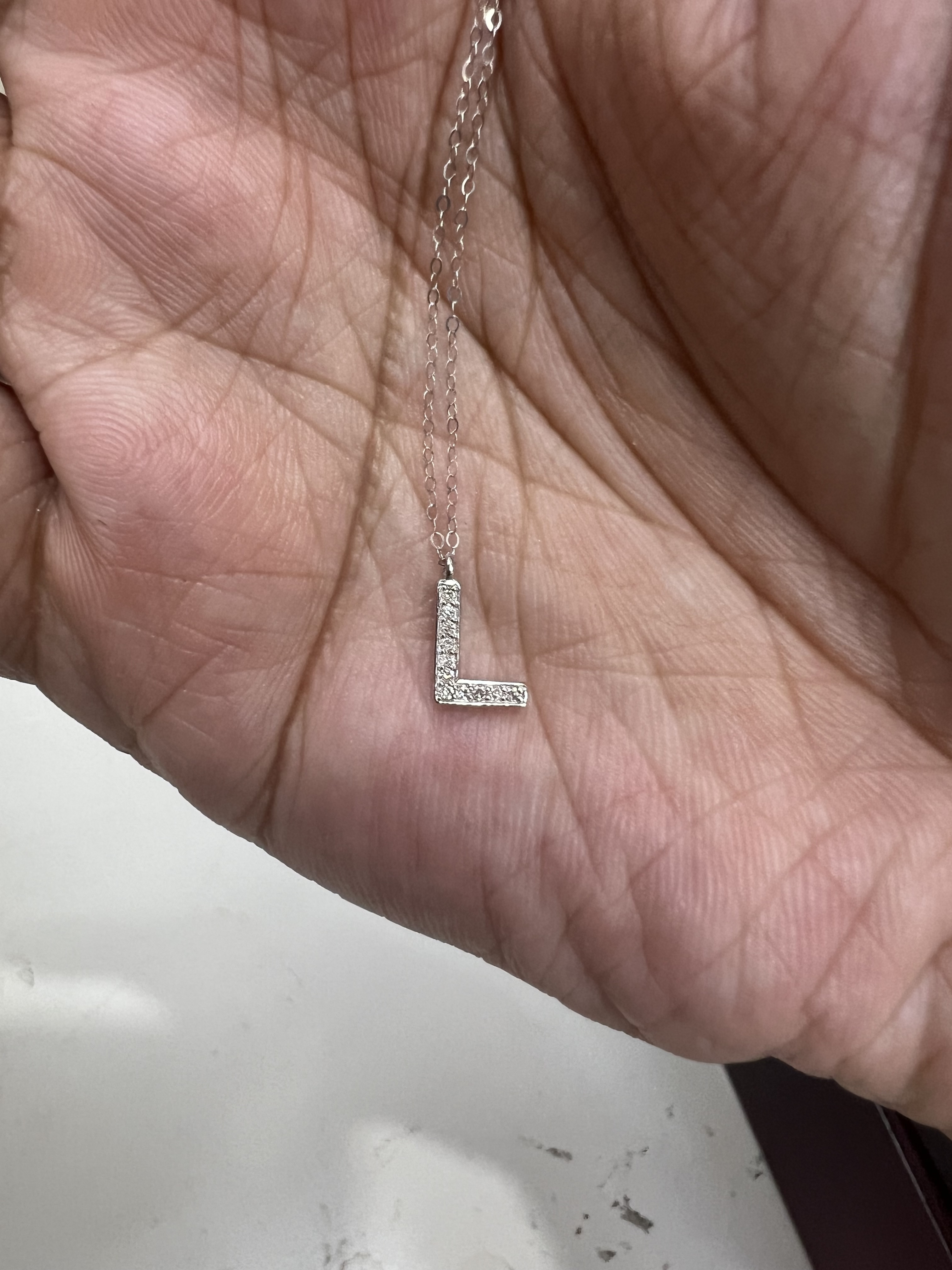 (現貨）DA01 英文字母真鑽石頸鏈