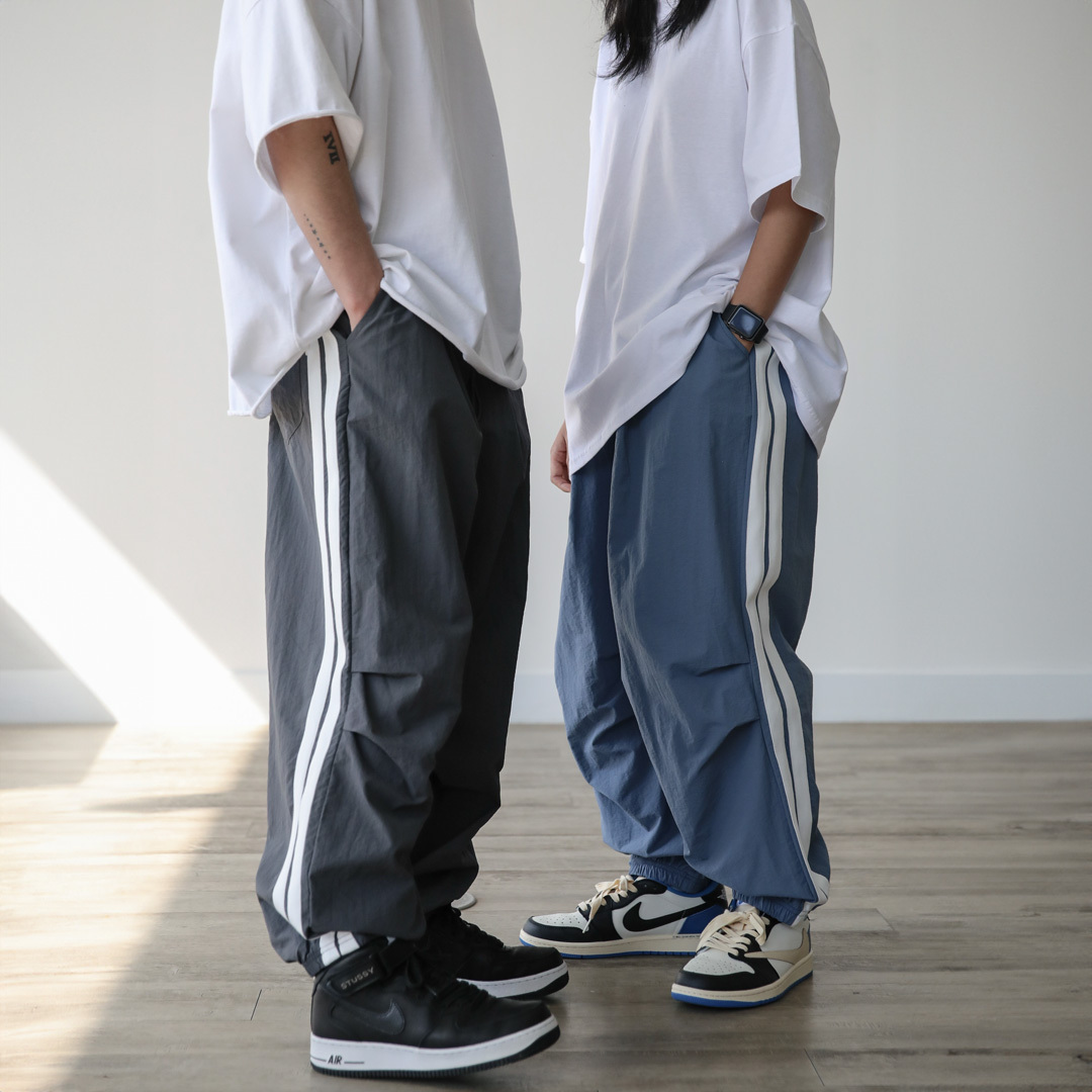 運動線條慢跑褲