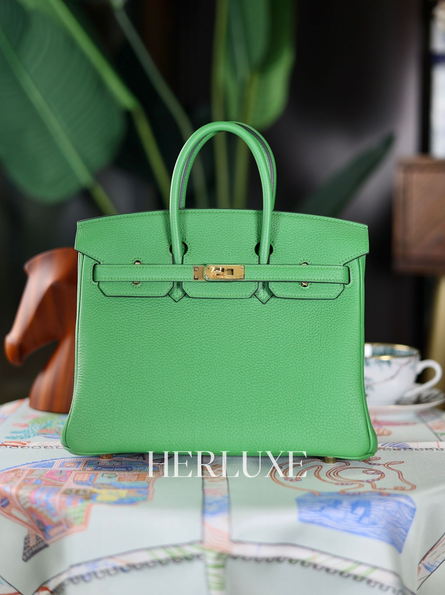 Birkin 25 A8 vert yucca cc togo b