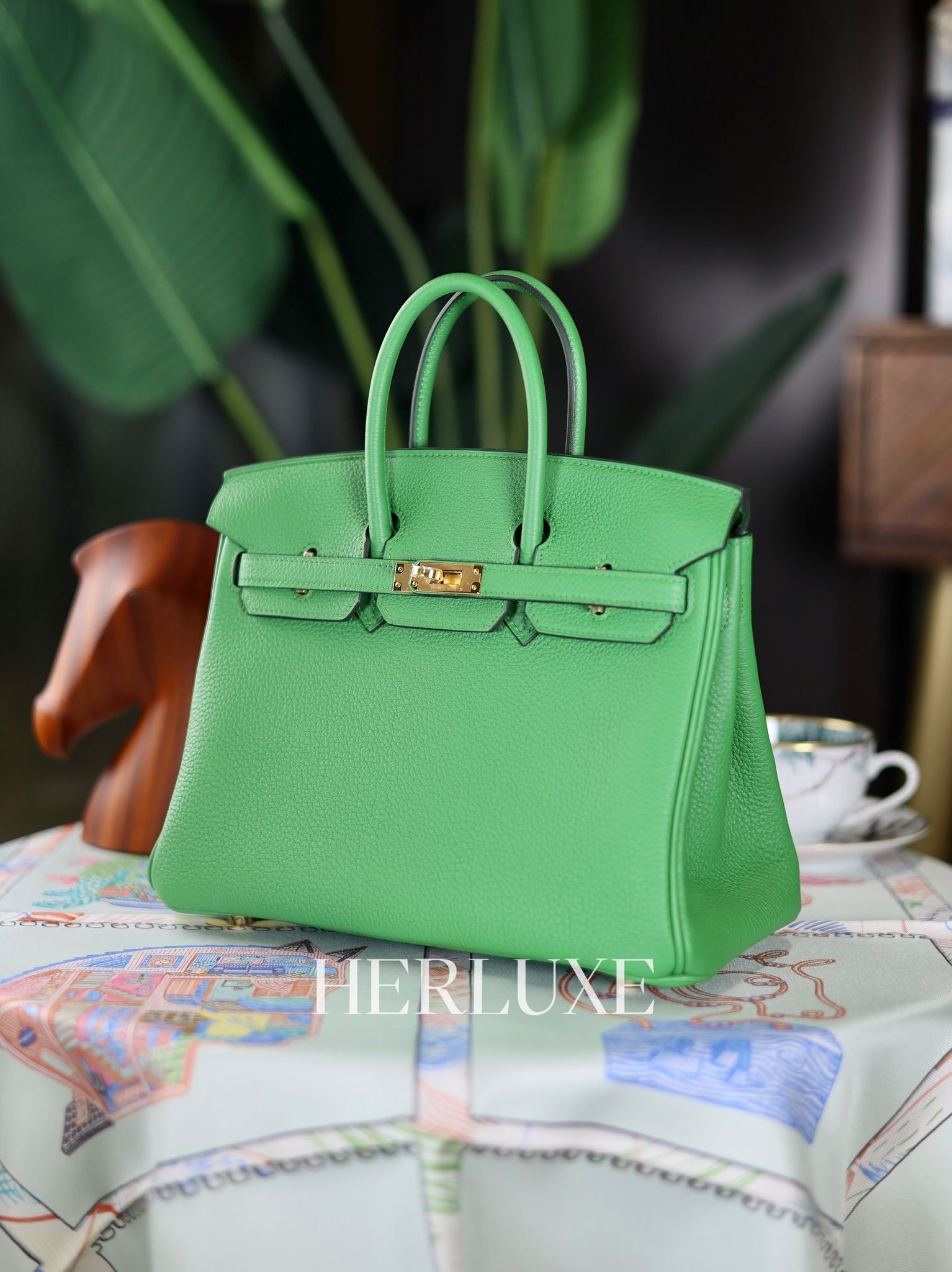 Birkin 25 A8 vert yucca cc togo b