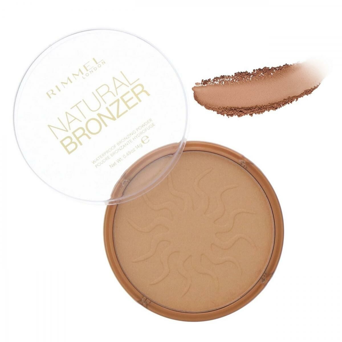 Rimmel London - 天然礦物質 古銅色柔滑修容粉餅 SPF15 #021 Sun Light 14g