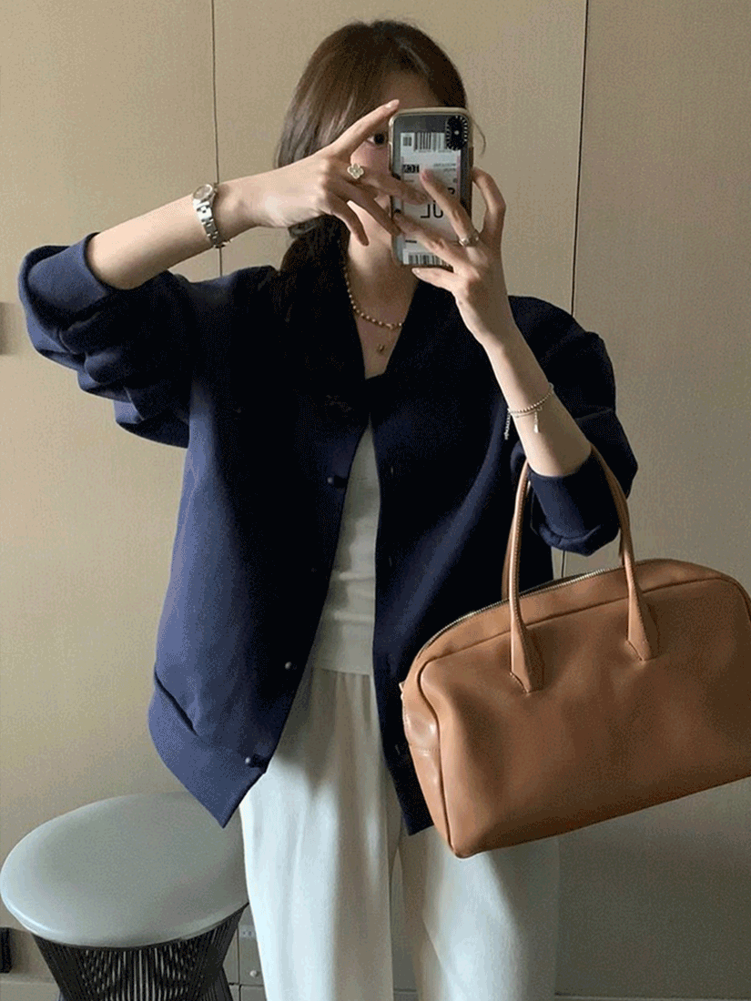 [現貨]刺繡質感運動外套 [ 2色 / Free ]