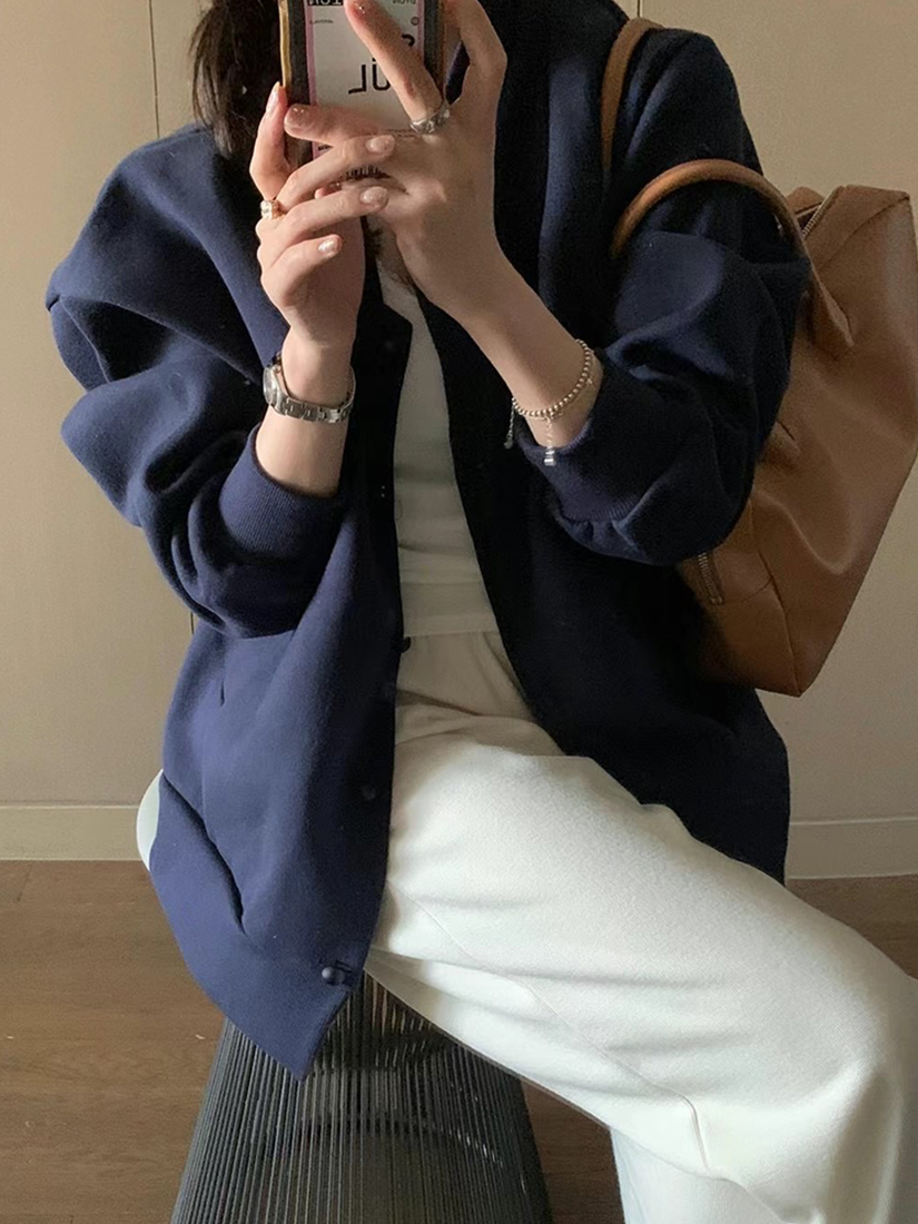 [現貨]刺繡質感運動外套 [ 2色 / Free ]