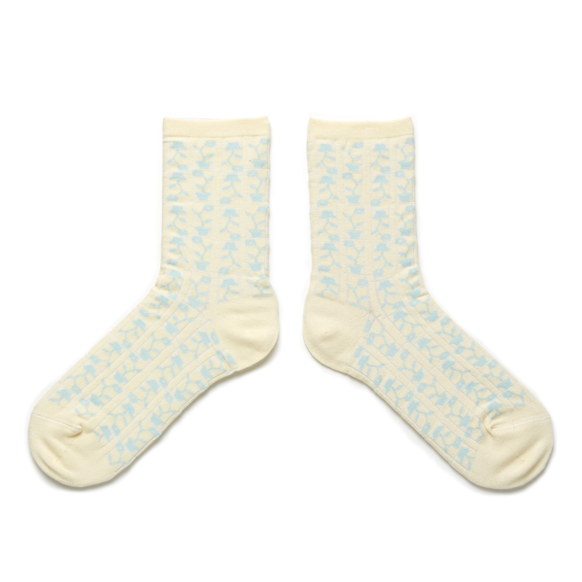 Hai'an Road Flower Crew Sock