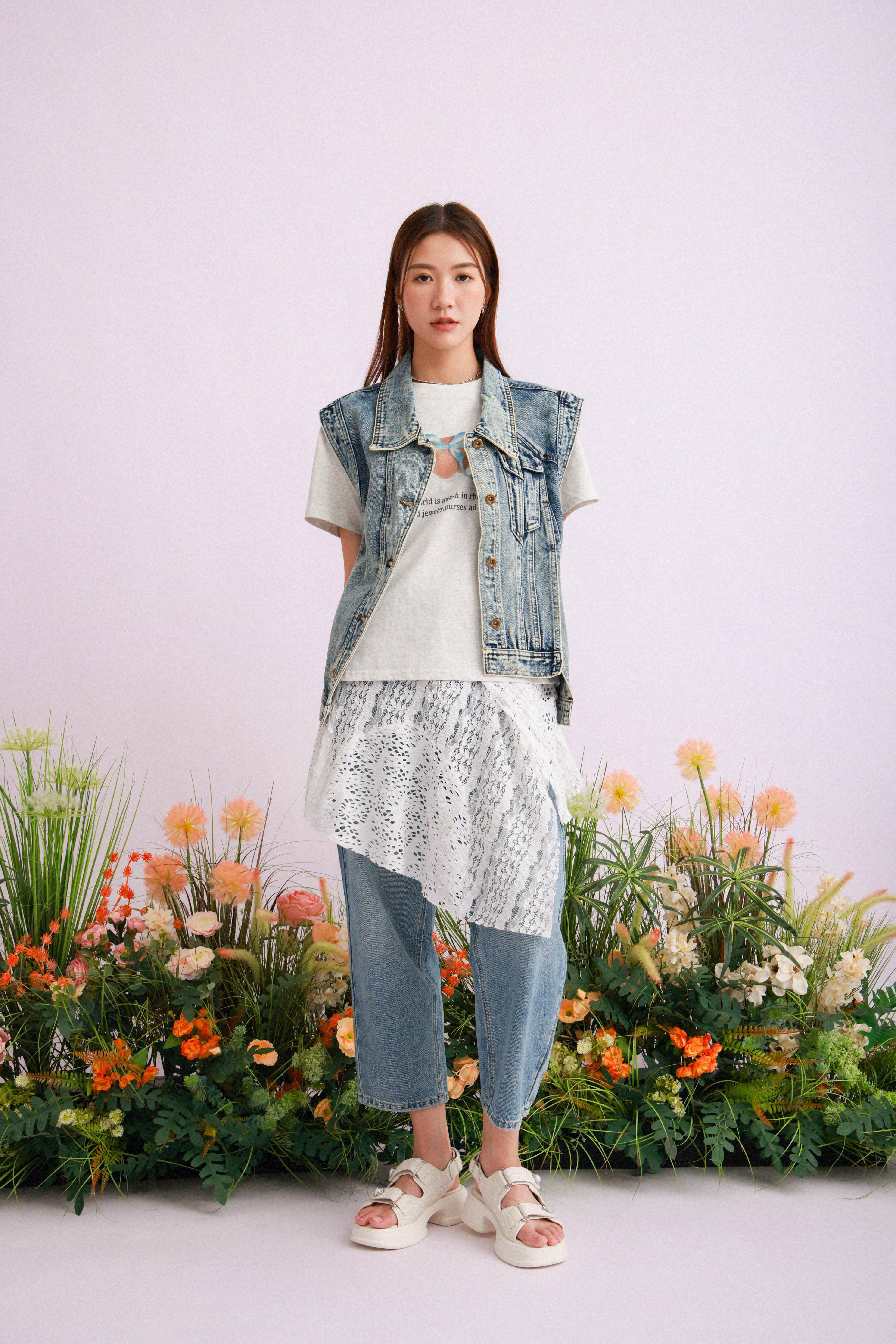 通花拼布圍裙 (*現貨款式）