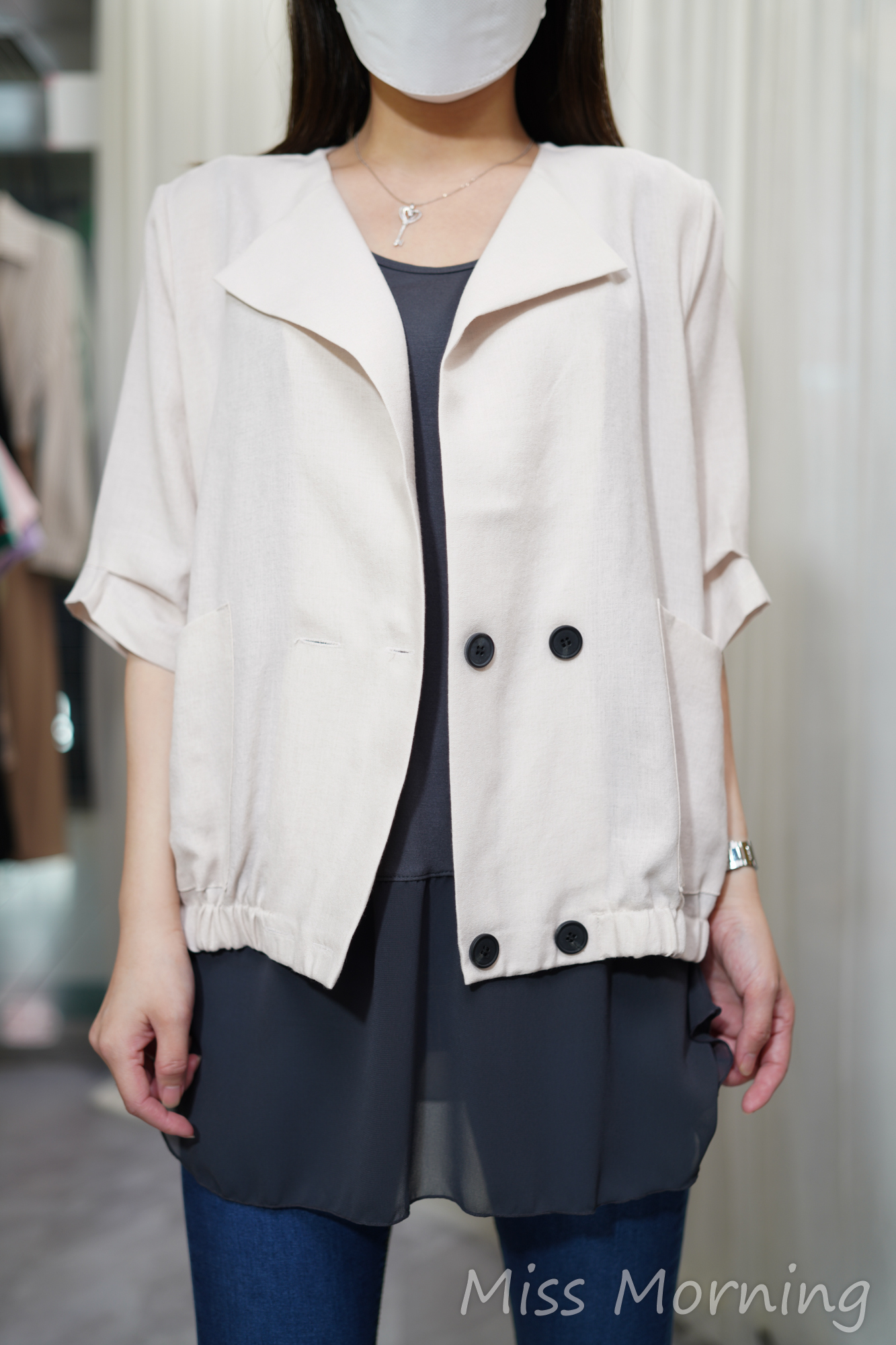 反領款外套(13796)