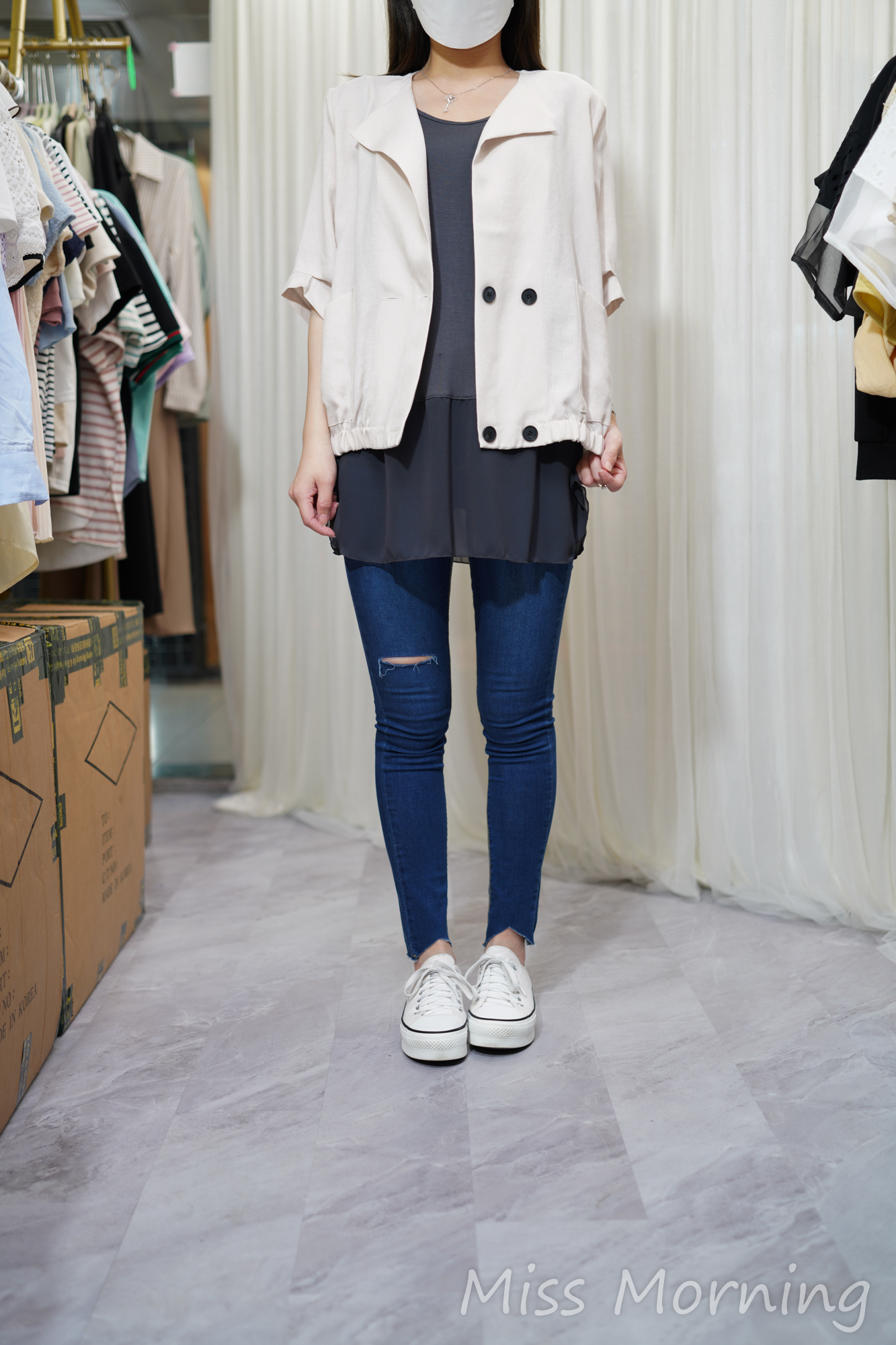 反領款外套(13796)