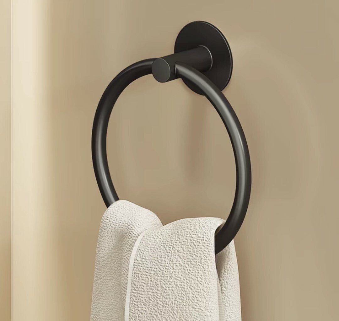 北歐INS風免打孔毛巾環