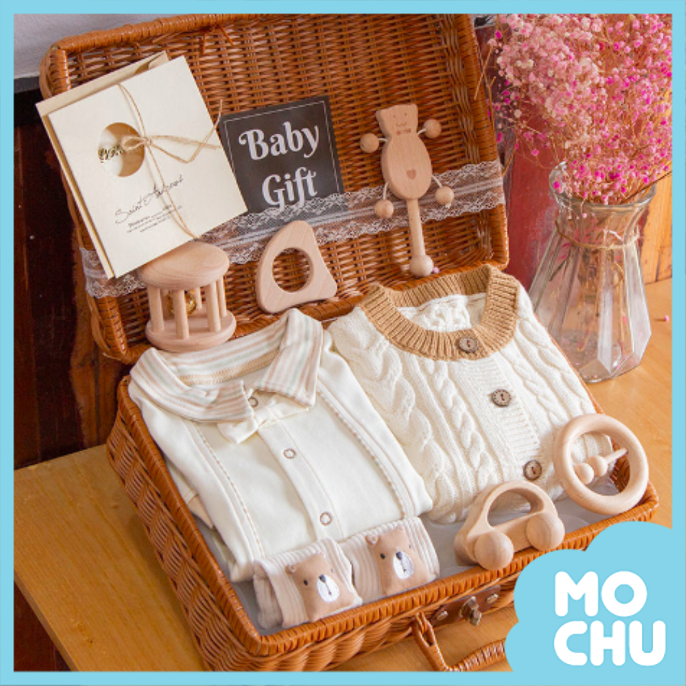 原木玩具編織籃禮盒(五款）