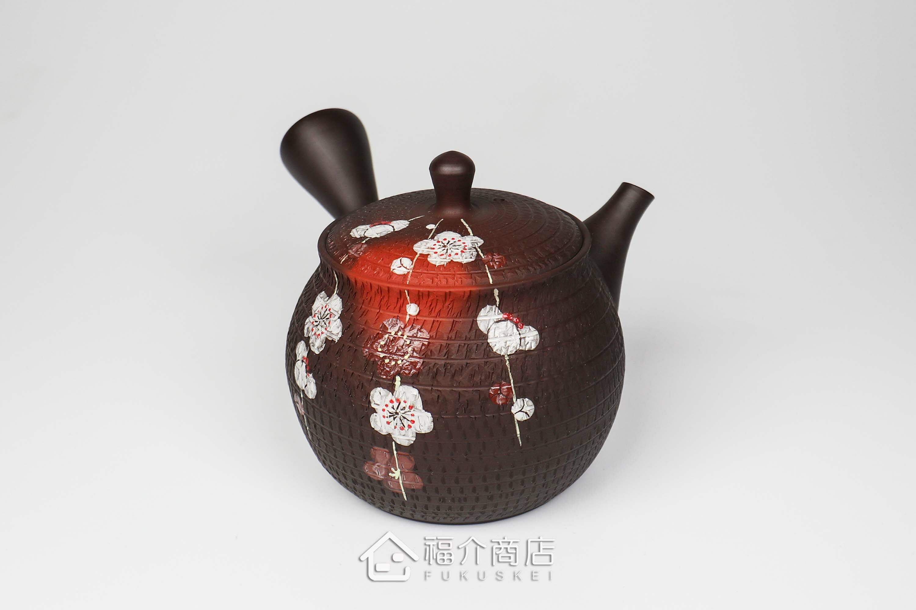 泡茶用的190ml梅花造型陶壺