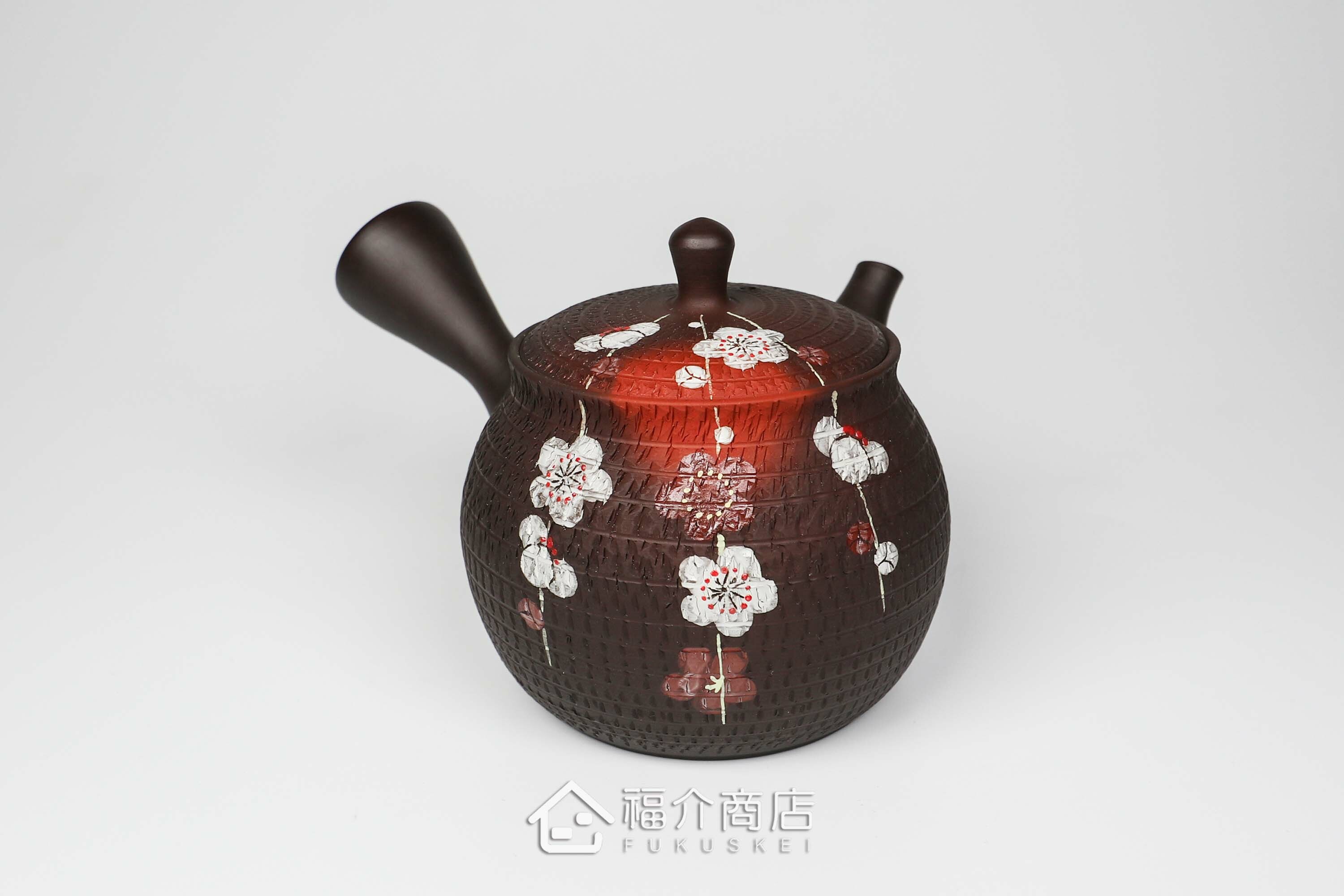 泡茶用的190ml梅花造型陶壺