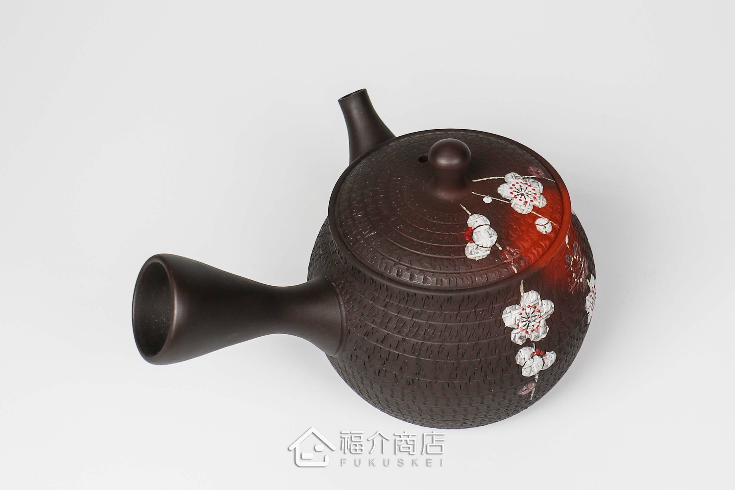 泡茶用的190ml梅花造型陶壺
