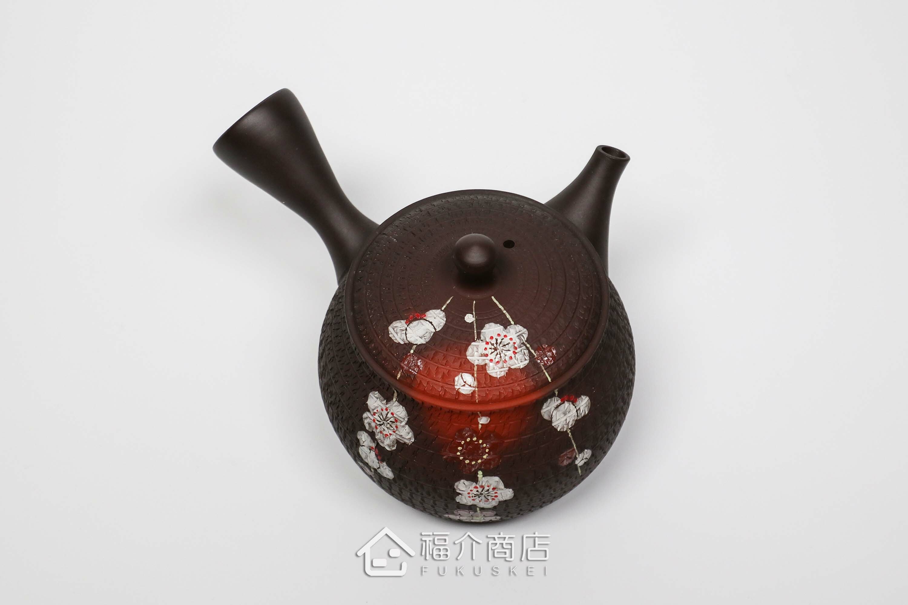 泡茶用的190ml梅花造型陶壺