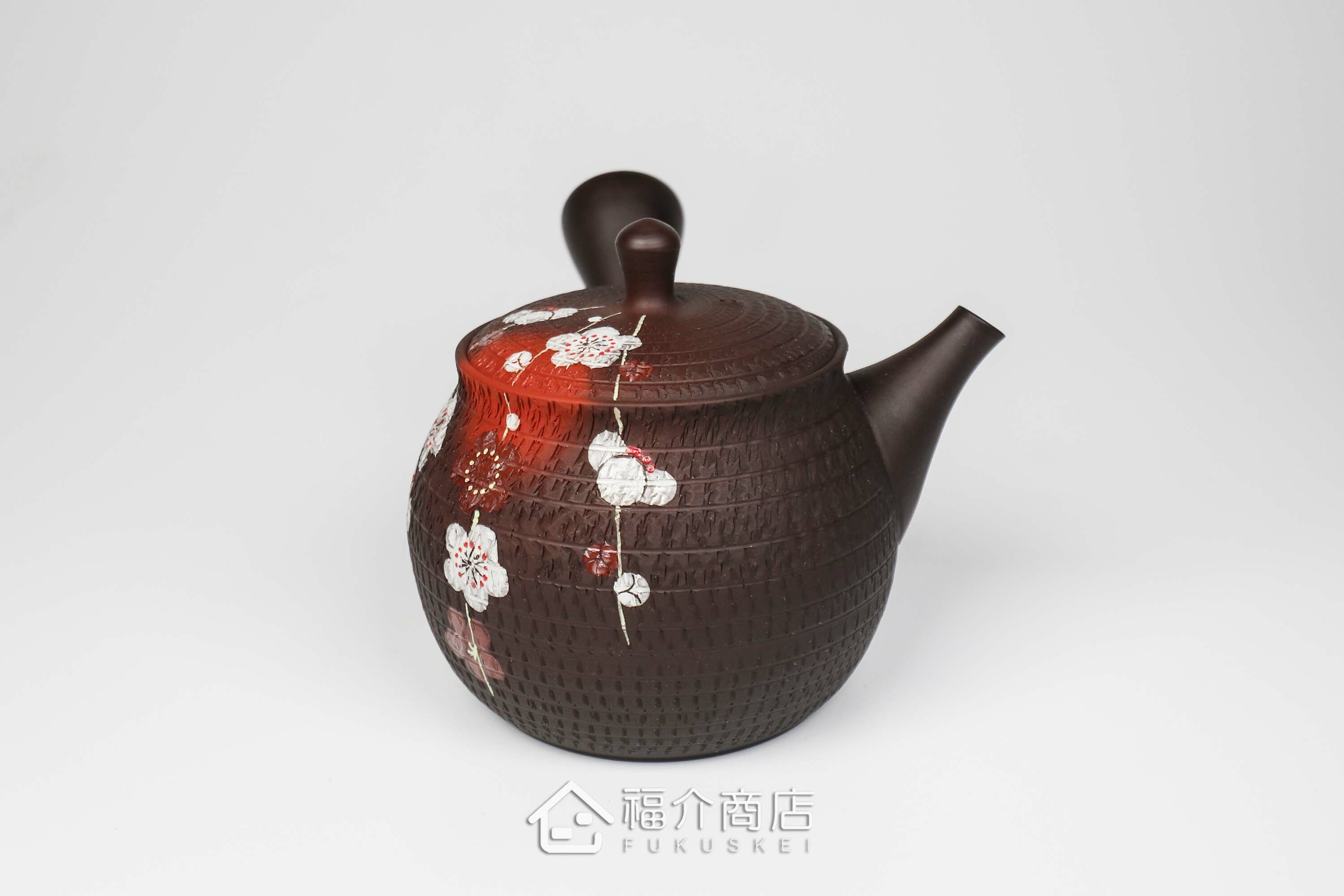 泡茶用的190ml梅花造型陶壺
