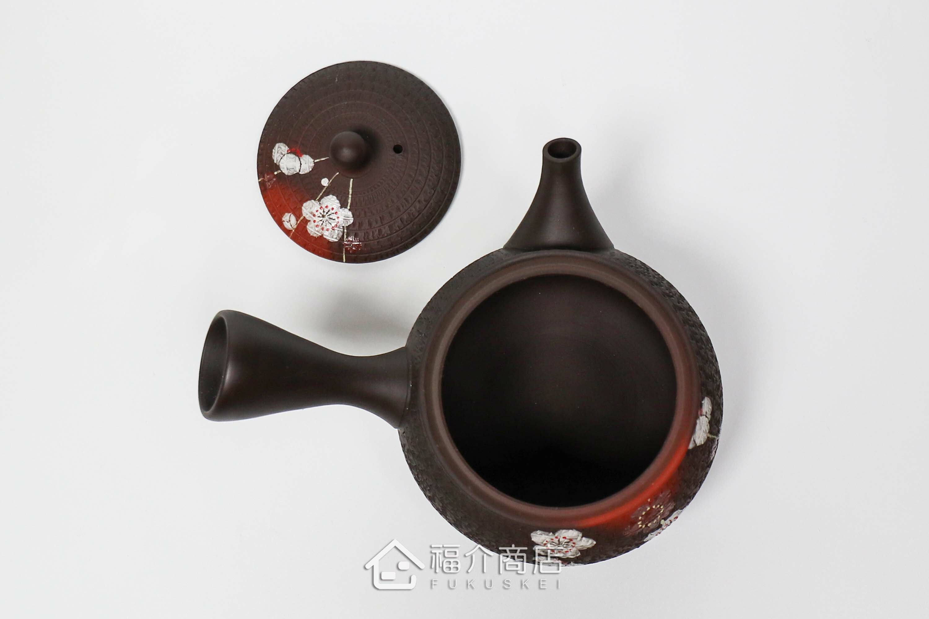 泡茶用的190ml梅花造型陶壺