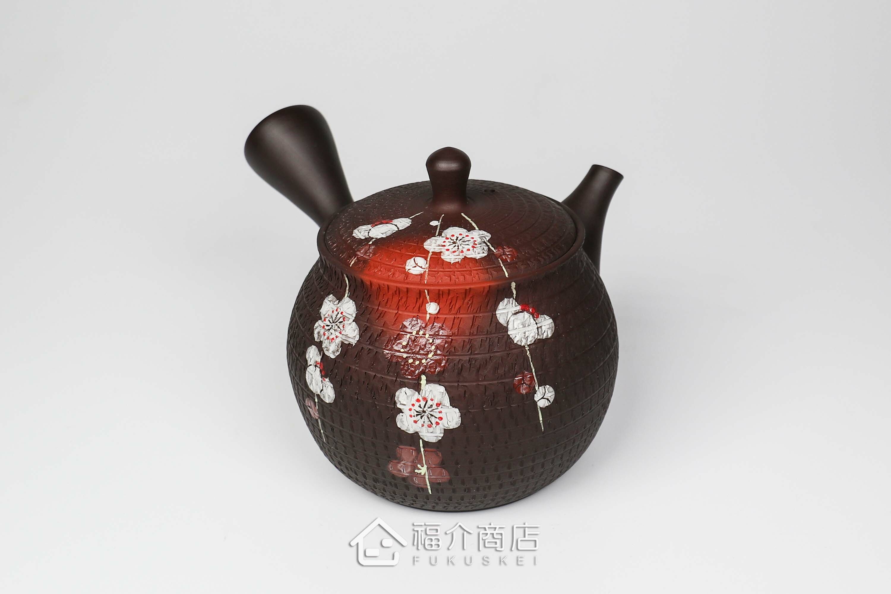 泡茶用的190ml梅花造型陶壺
