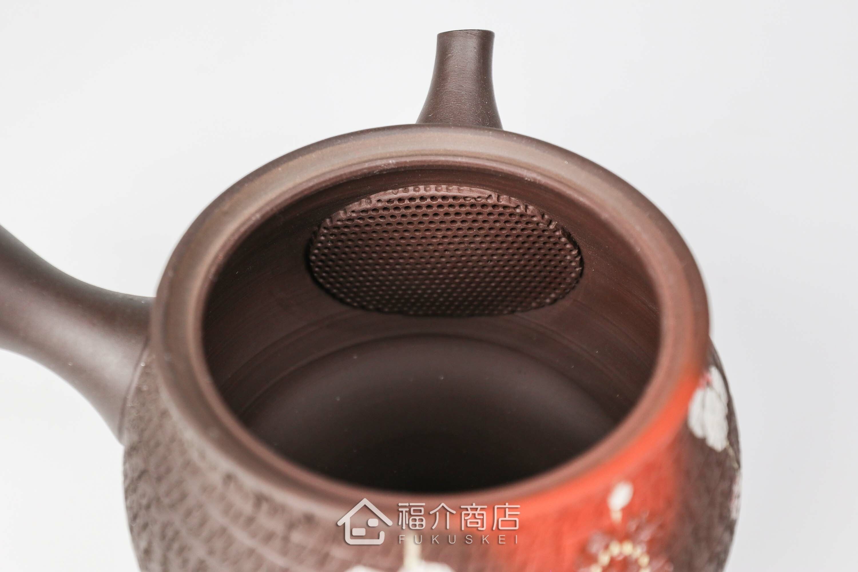 泡茶用的190ml梅花造型陶壺