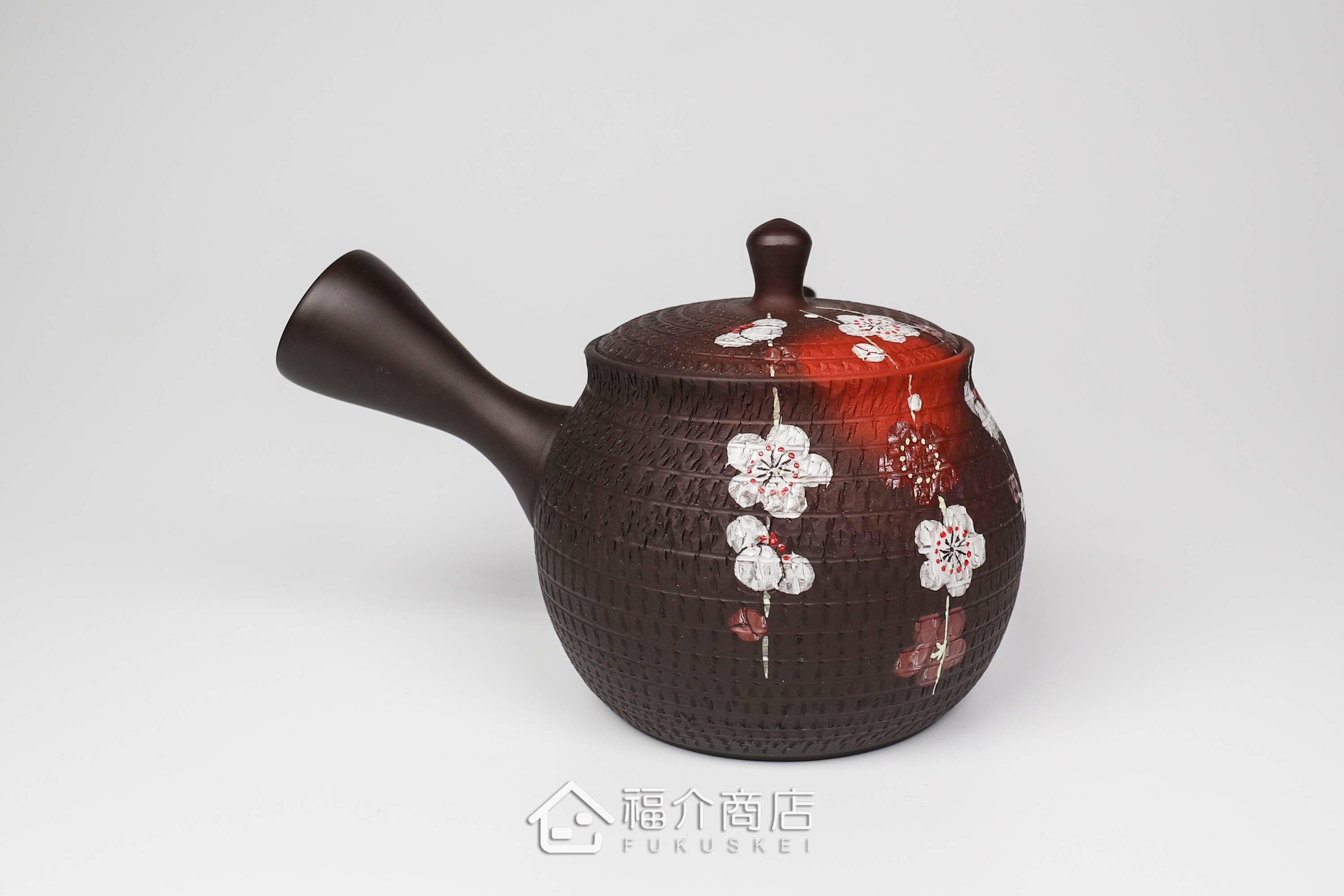 泡茶用的190ml梅花造型陶壺
