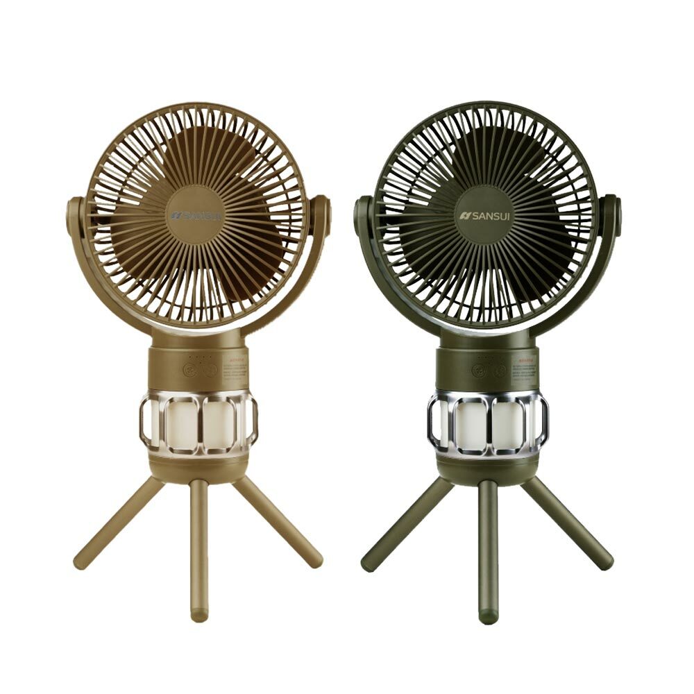 SANSUI 山水 多功能隨行照明風扇內附收納盒