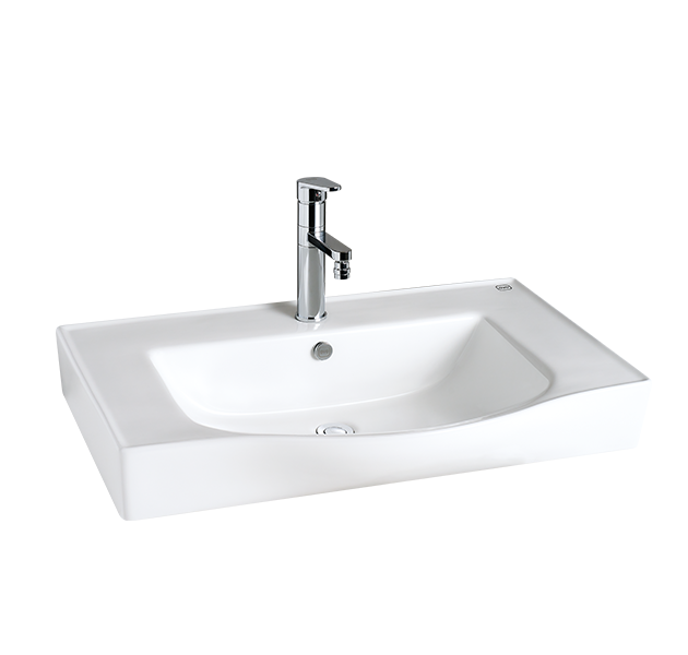 OVO京典衛浴 臉盆龍頭推薦型號 L9809(大容量)/ F8061M 浴櫃式瓷盆