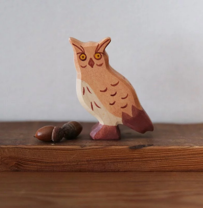 HolzTiger 德國木製動物|Eagle owl 雕鴞