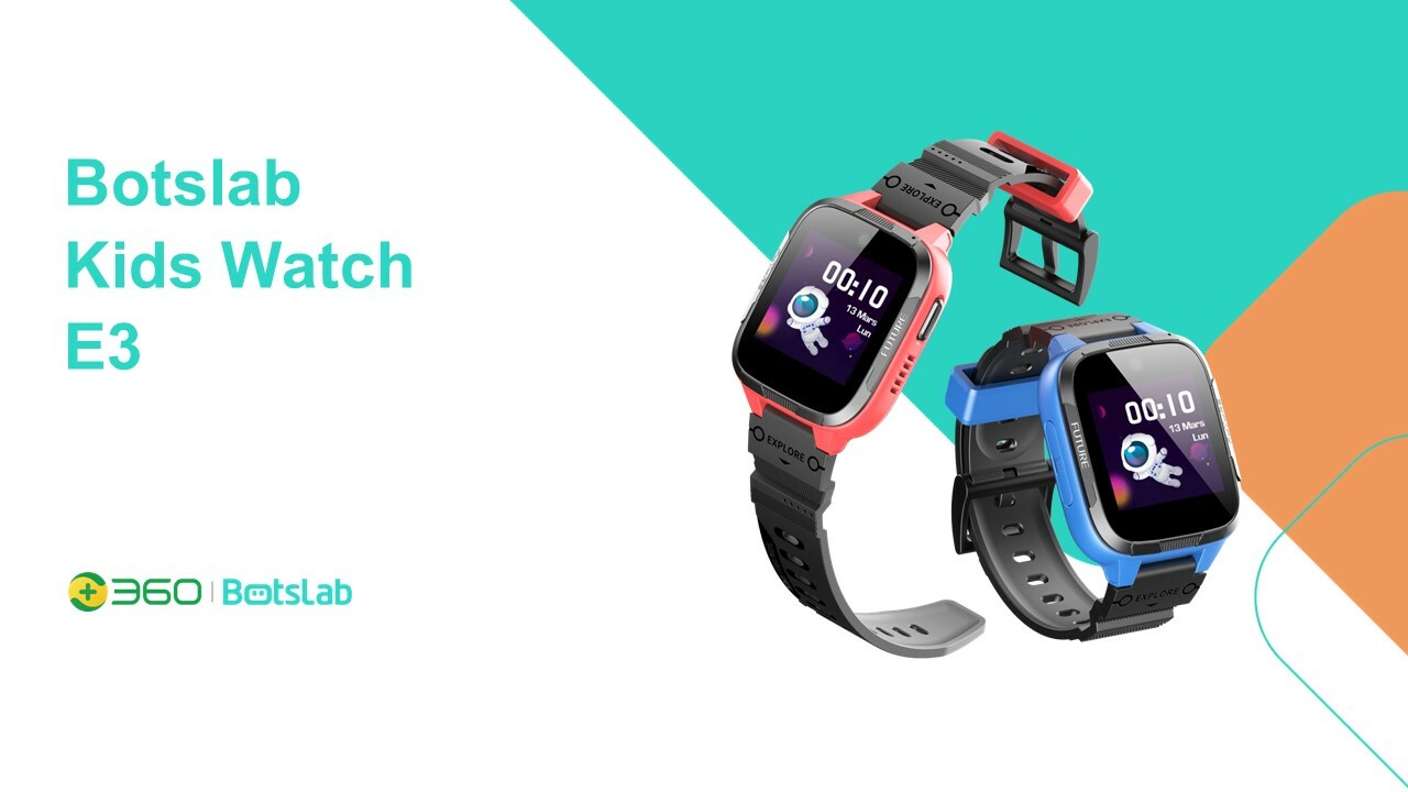 360 Botslab E3 兒童智能手錶  (Red / Blue)