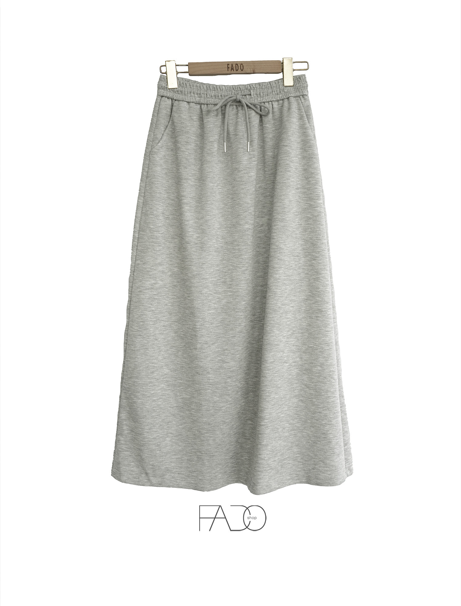 法朵Fado shop｜抽繩太空棉口袋裙 473C002 四色