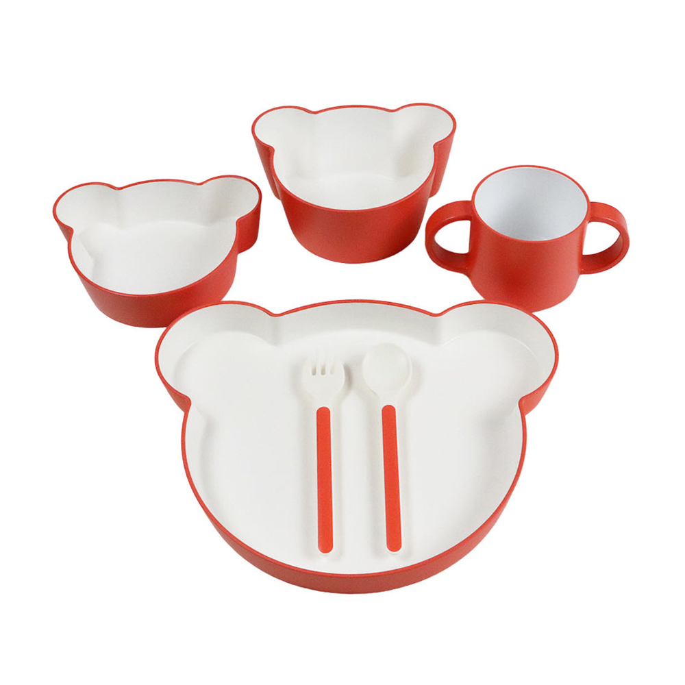 tak. 小熊餐具禮盒-秋楓橘