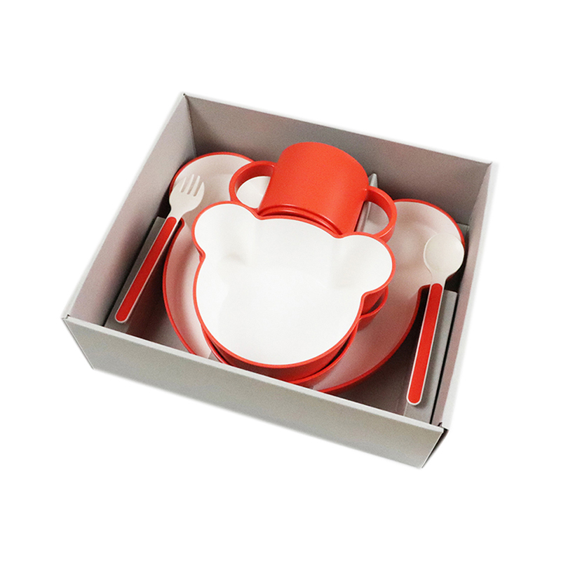 tak. 小熊餐具禮盒-秋楓橘