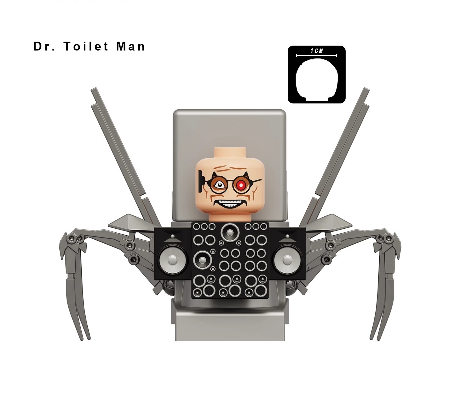 DR Toilet Man Skibidi Toilet Man Custom Minifigures Minifigs Fit Lego K2170