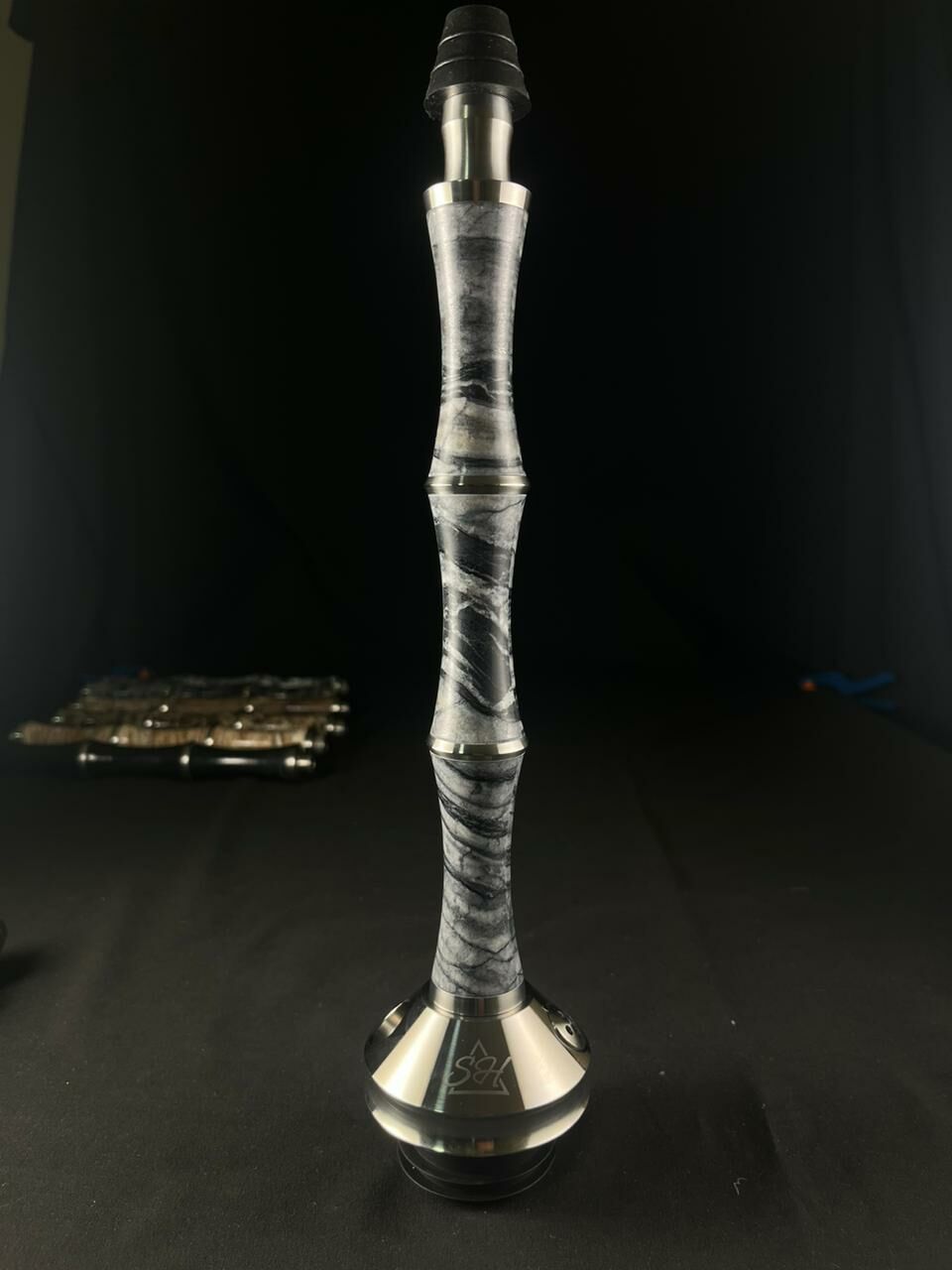 Special Hookah  Triple - Silver Wave