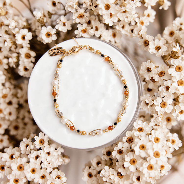 蒲公英記憶 – 橙石榴石 – 手鍊