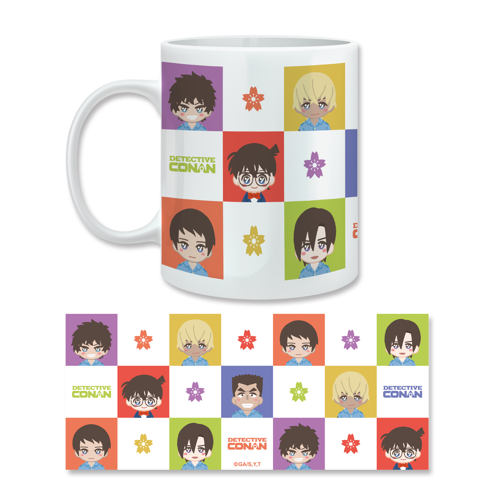 名偵探柯南-馬克杯-柯南與警