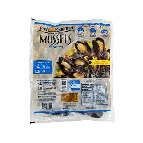 原隻智利帶殼藍青口 454克