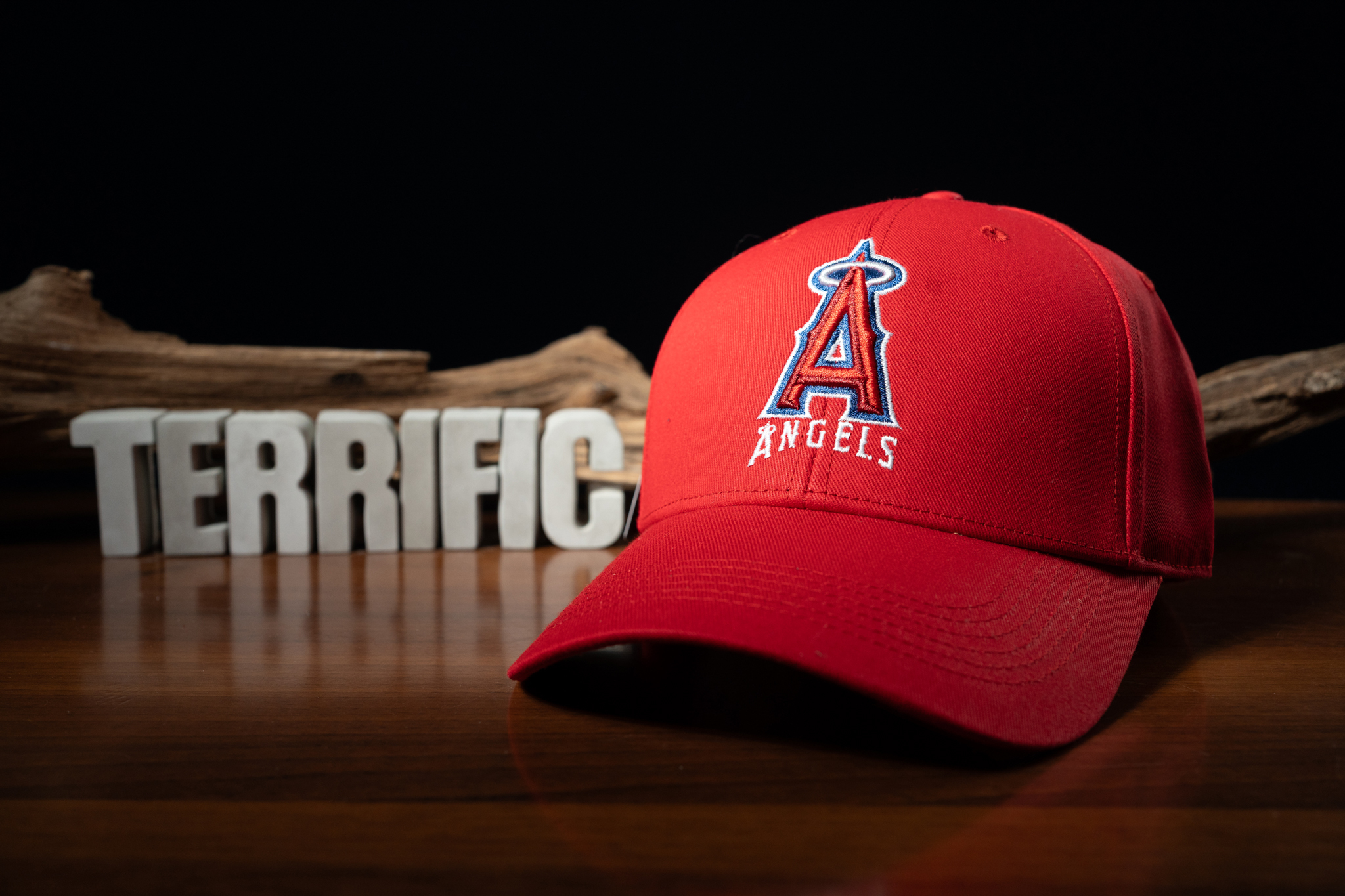 MLB帽子 Los Angeles Angels 洛杉磯天使 隊徽紅 老帽 台灣創信 可調式 全新