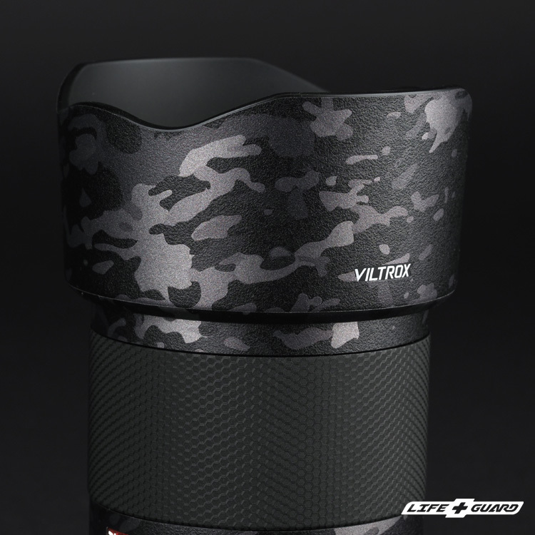 Viltrox AF 85mm F1.8 STM 貼膜質感特寫，LIFE+GUARD 設計風格