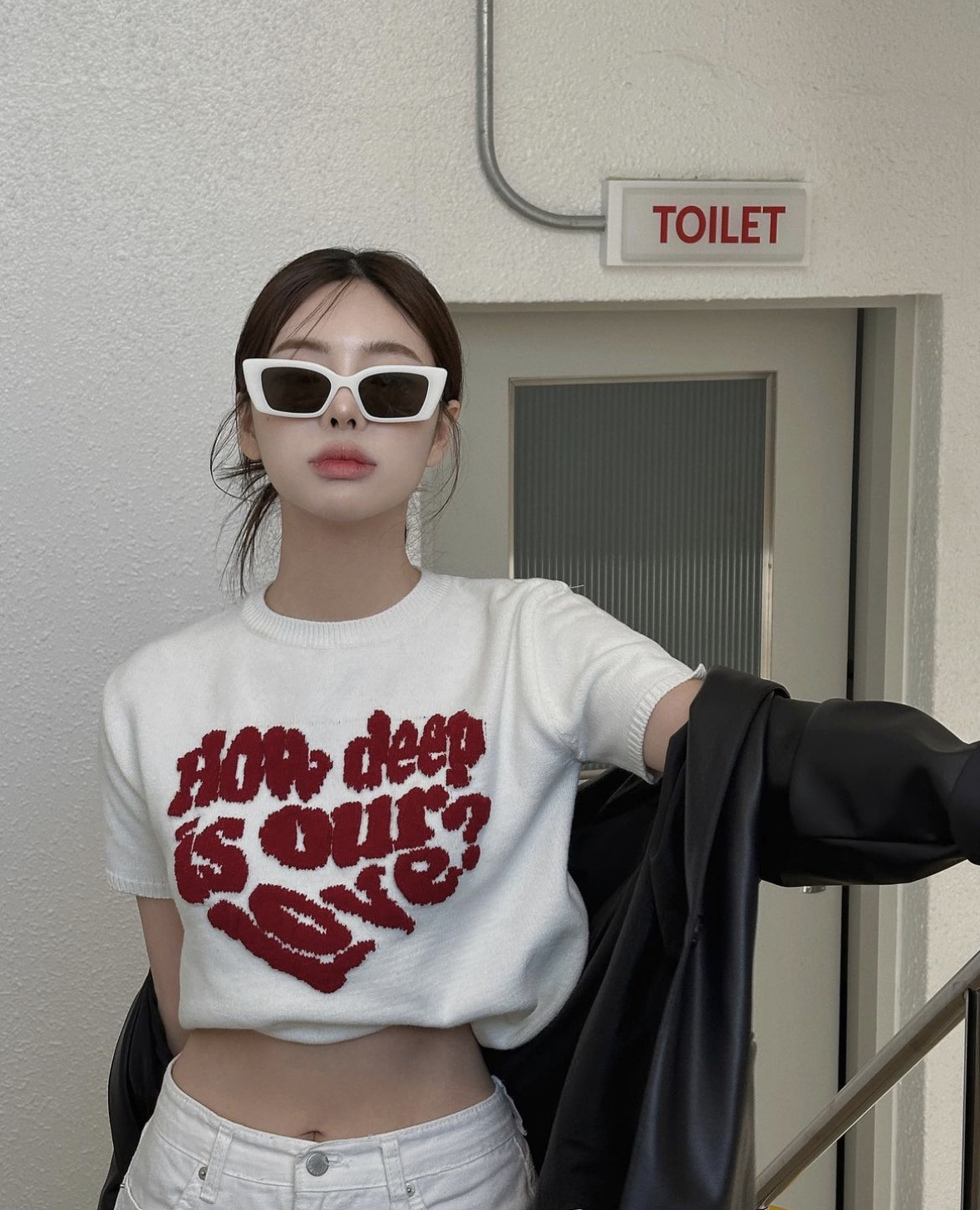 韓國🇰🇷連線 LUV IS TRUE BOUCLE LOVE針織短袖 3色(任買兩件711免運)/預購