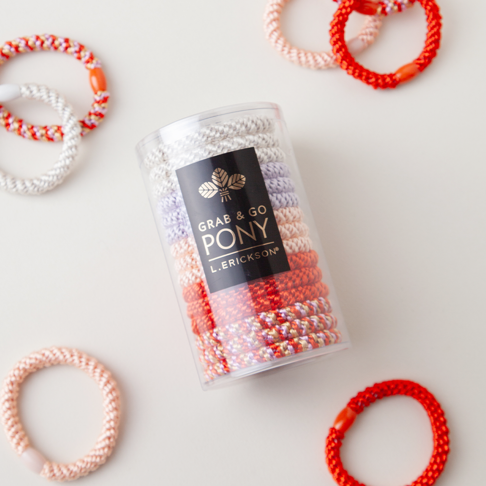 L. ERICKSON 彈力髮圈桶15入-粗版〈草莓蛋糕〉