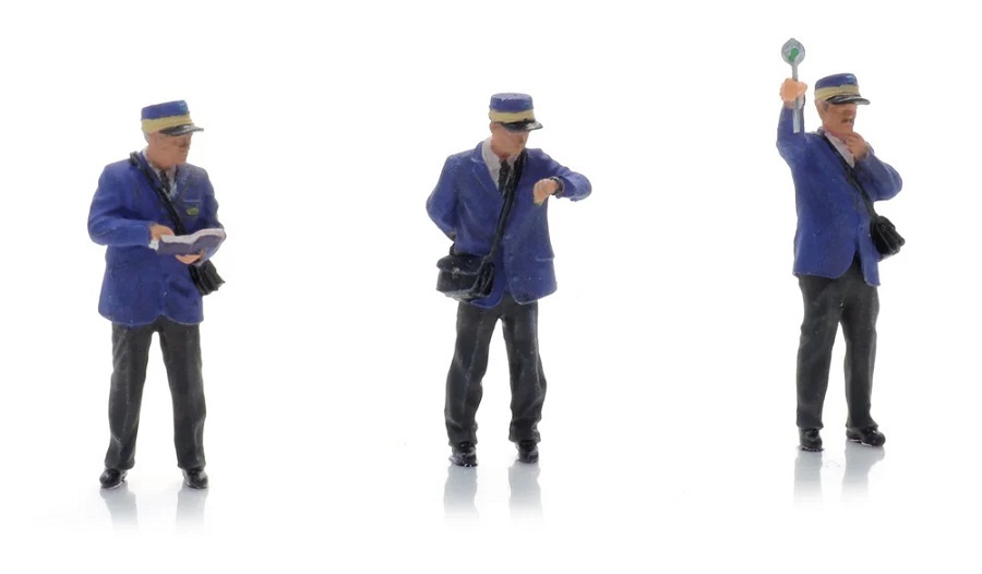 Artitec 5870043 HO Scale NS conductors on platform 1970s