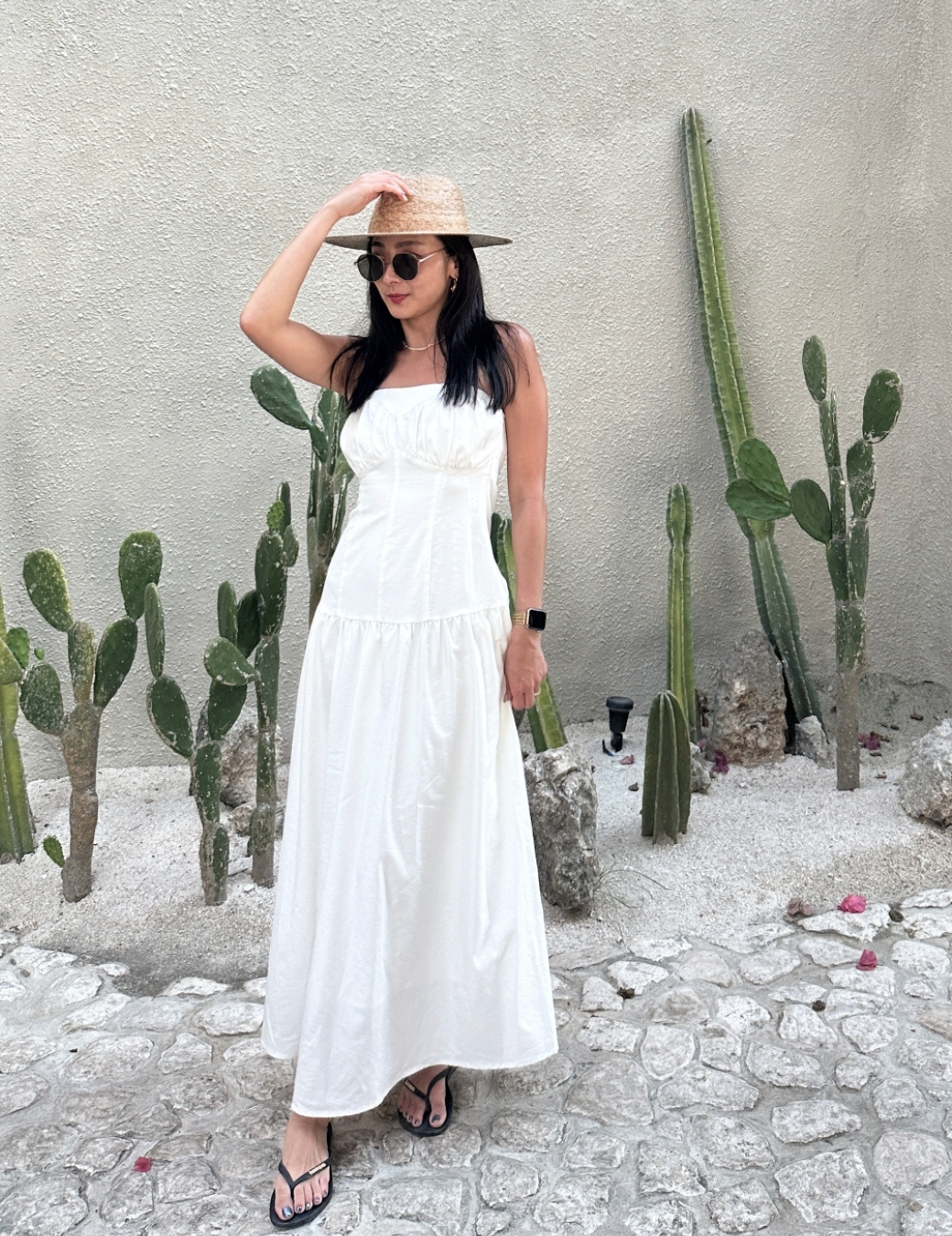 仙氣馬甲造型長洋（白色/3尺寸）