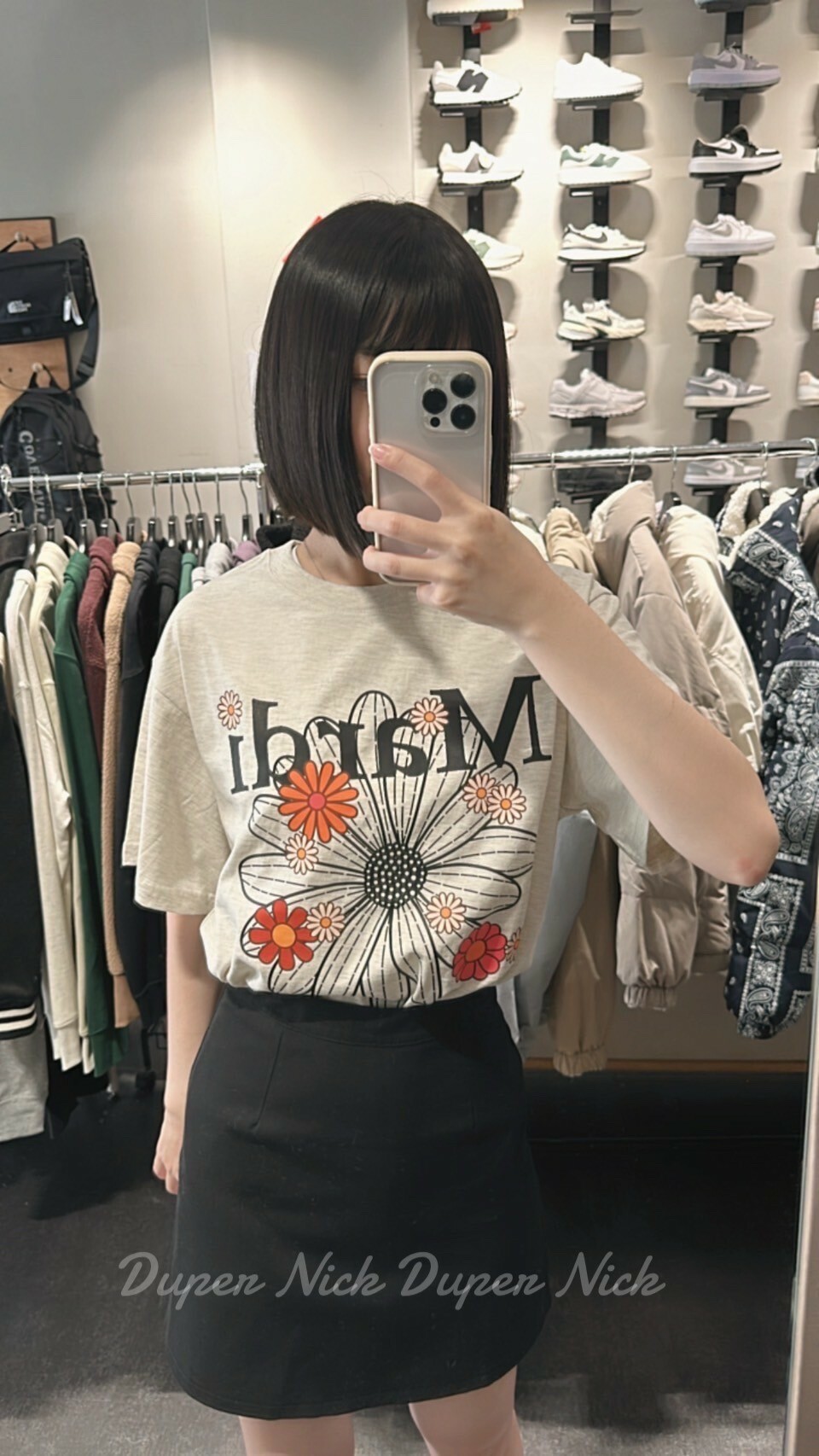 MARDI MERCREDI LOGO 短袖 ( 花花 )